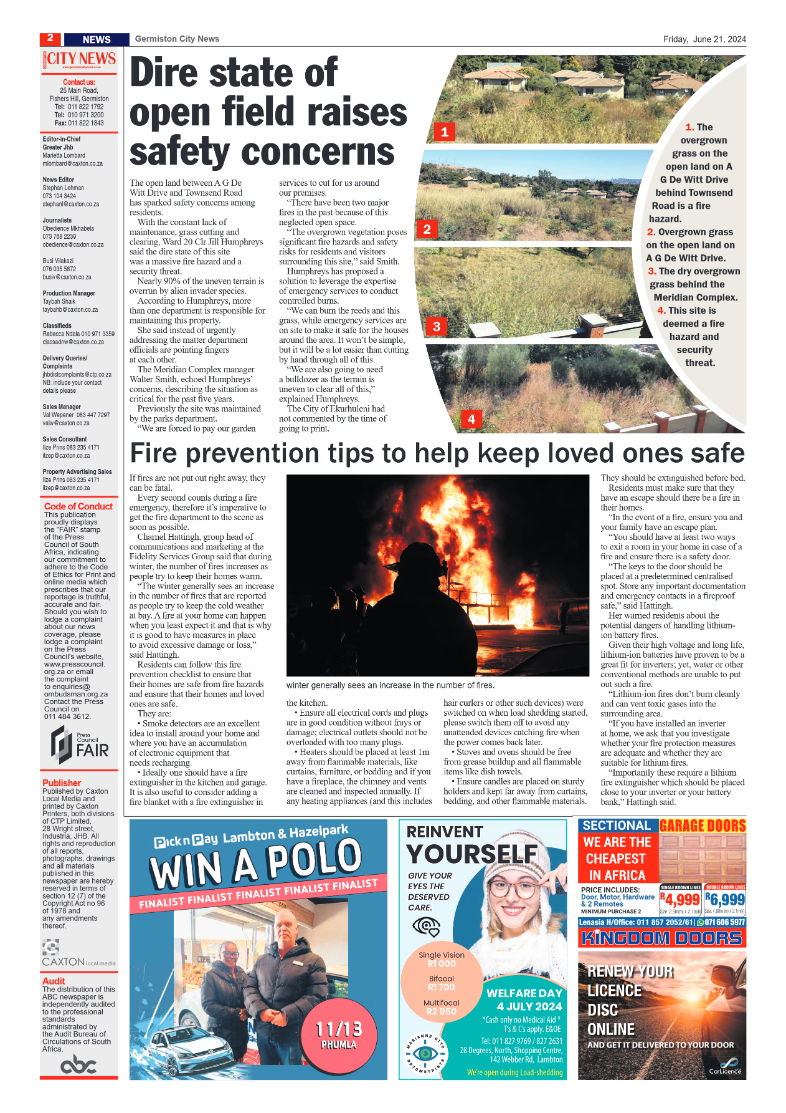 Germiston City News 21 June 2024 page 2