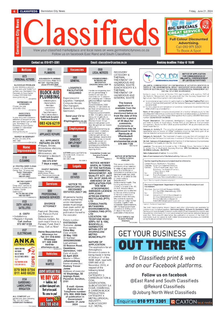 Germiston City News 21 June 2024 page 6