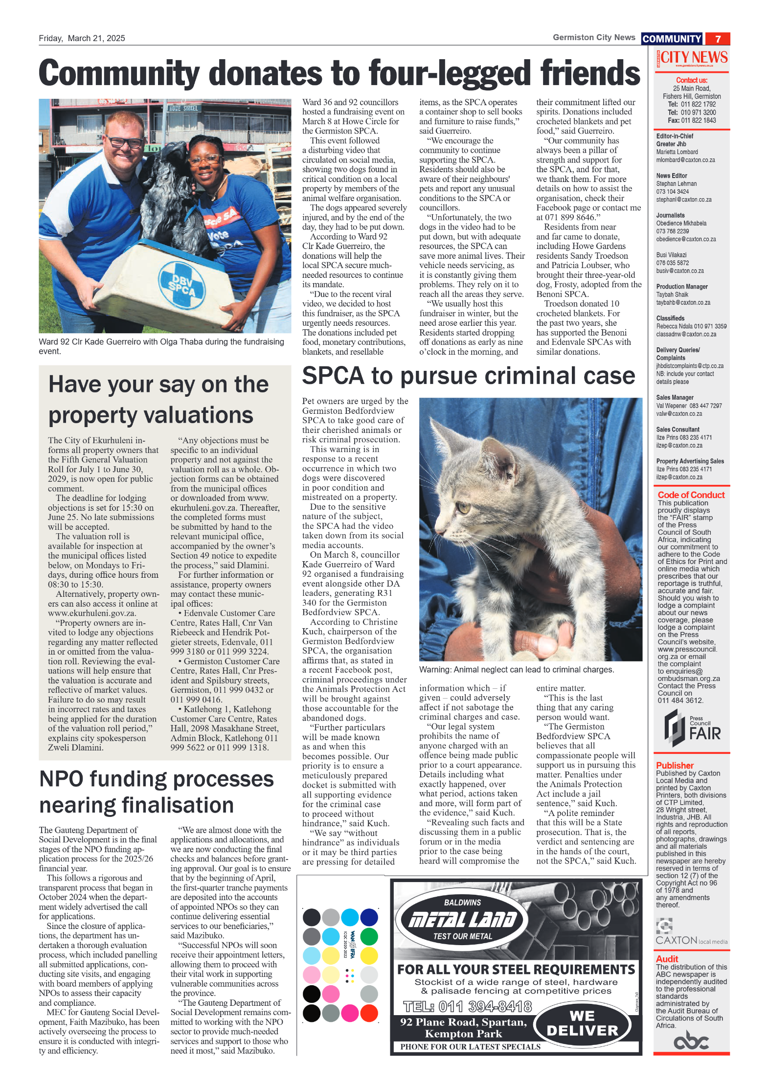 Germiston City News 21 March 2025 page 7