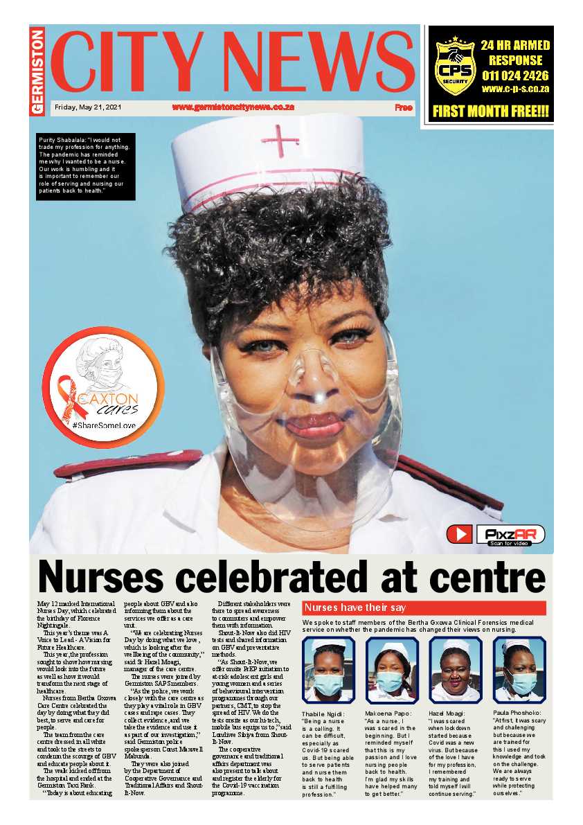 Germiston City News 21 May 2021 page 1