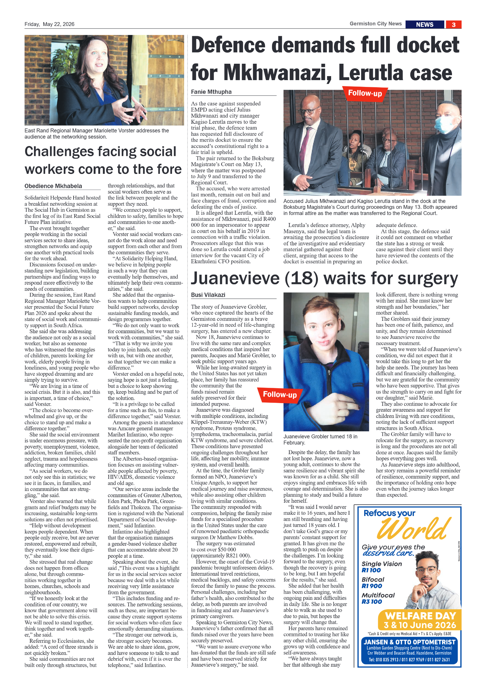 Germiston City News 21 May 2026 page 3