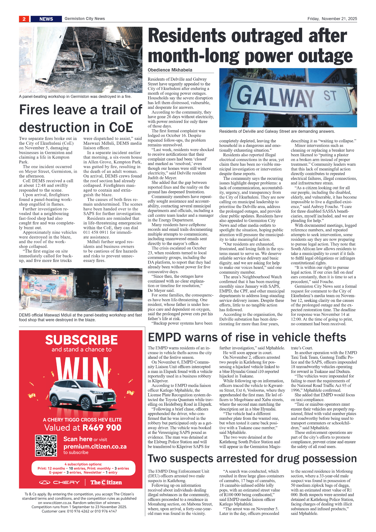 Germiston City News 21 November 2025 page 2