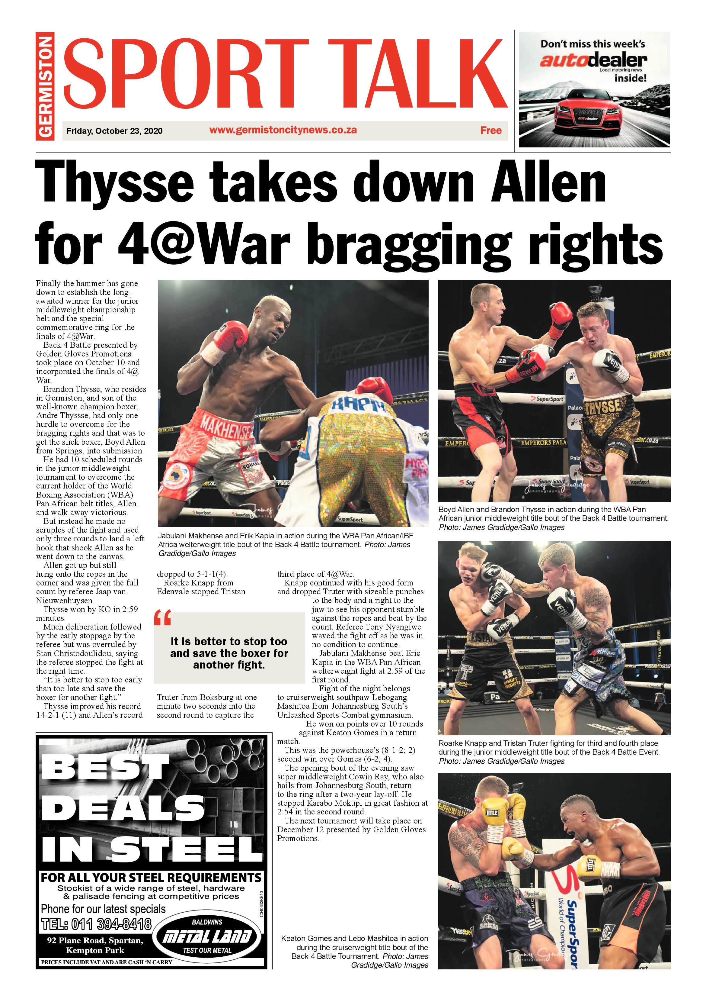 Germiston City News 21 October  2020 page 12
