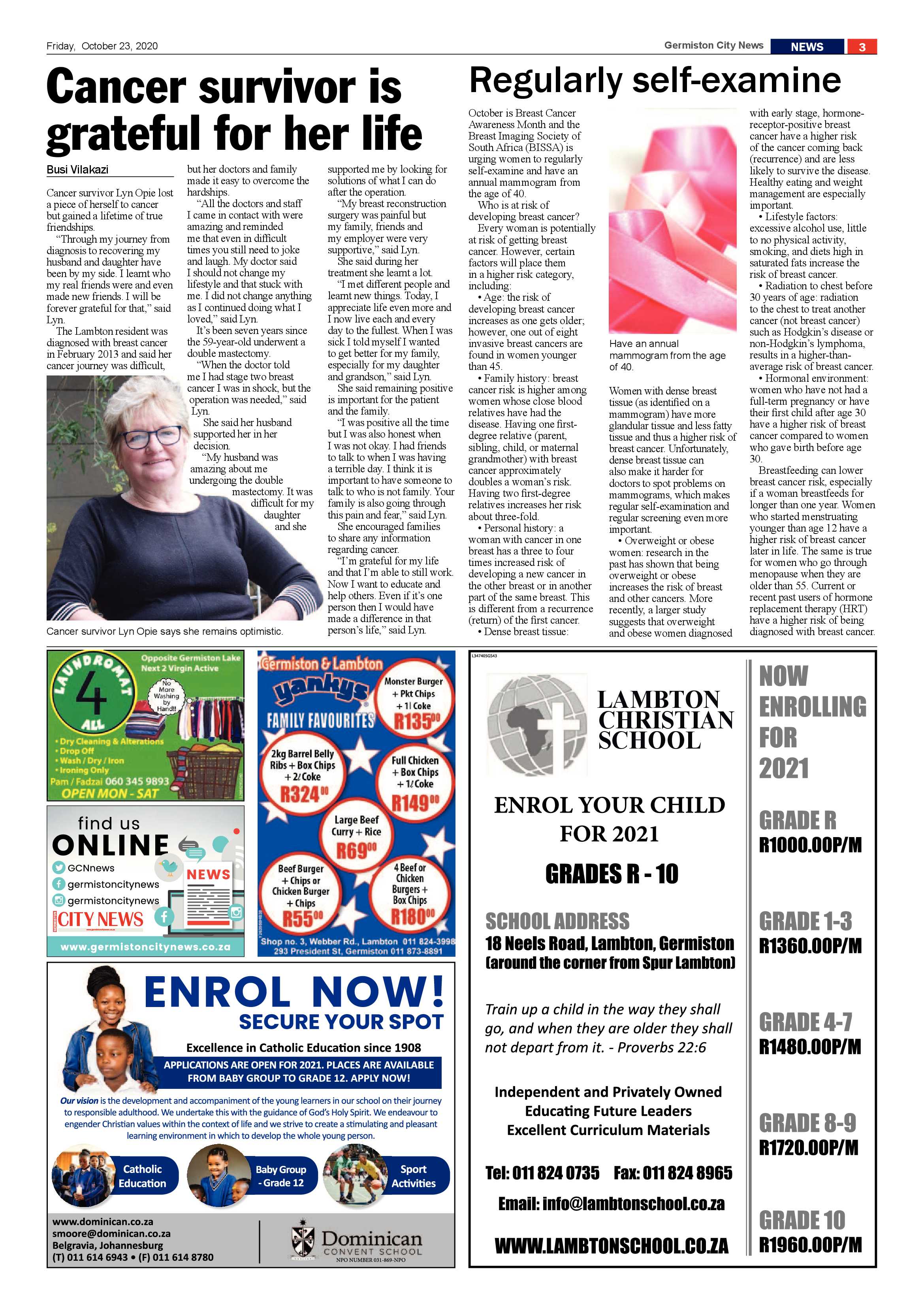 Germiston City News 21 October  2020 page 3