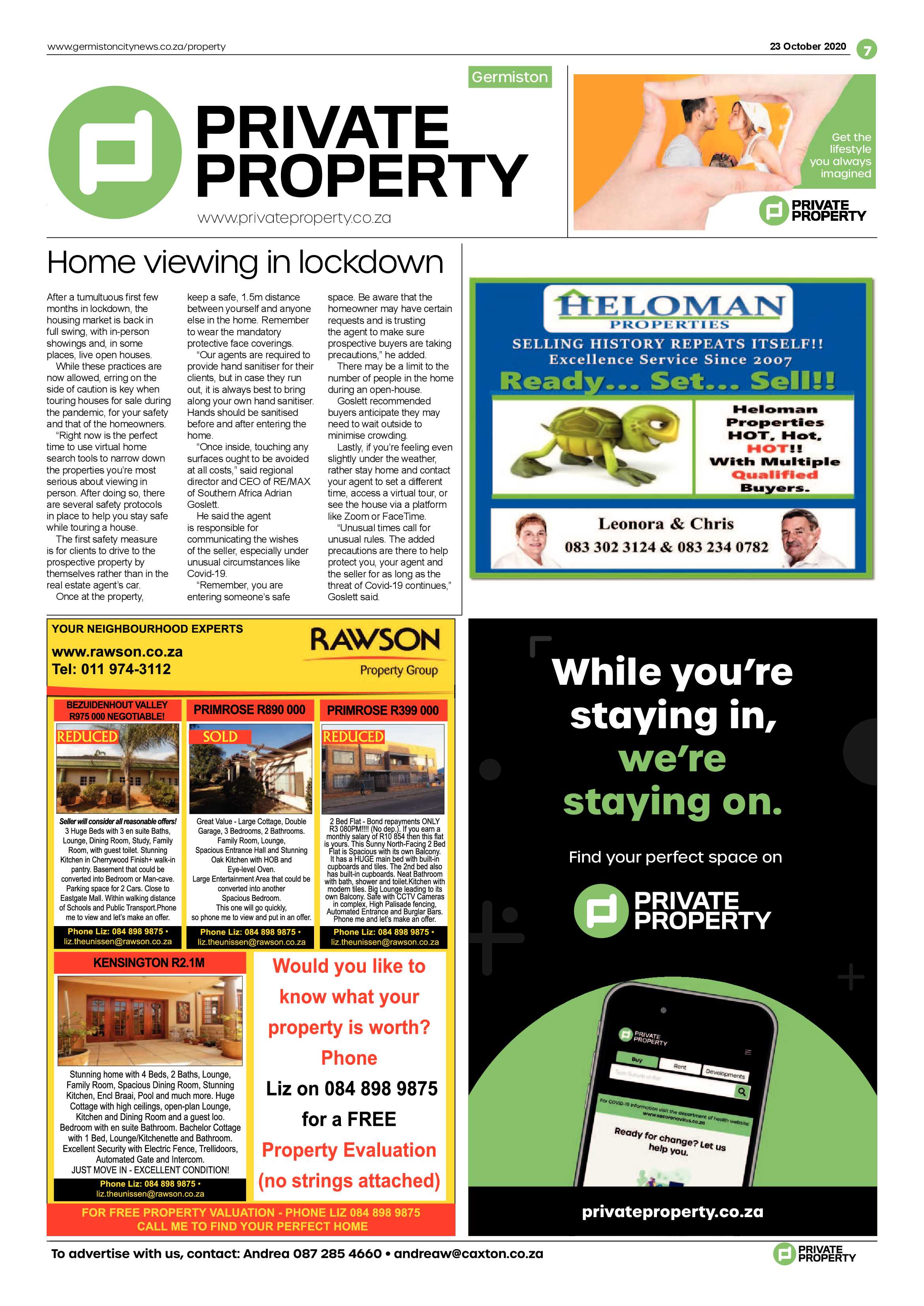 Germiston City News 21 October  2020 page 7