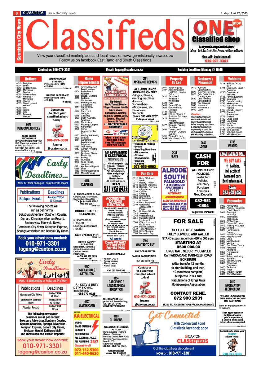 Germiston City News 22 April 2022 page 8