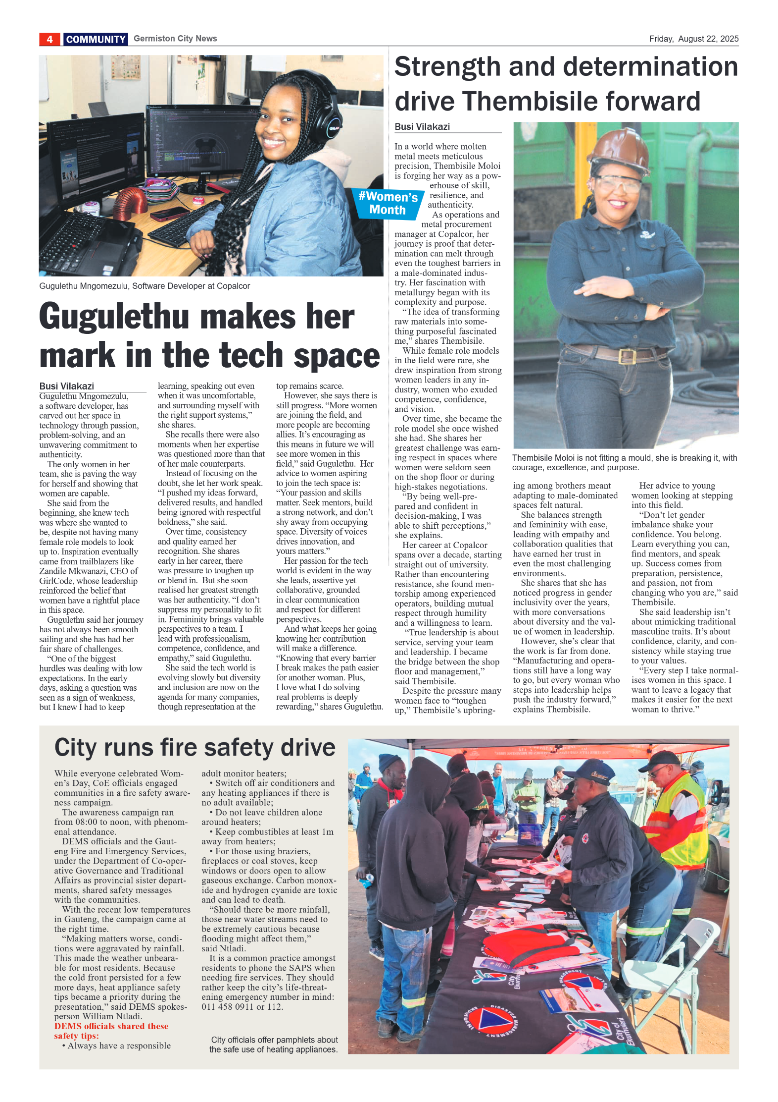 Germiston City News 22 August 2025 page 4