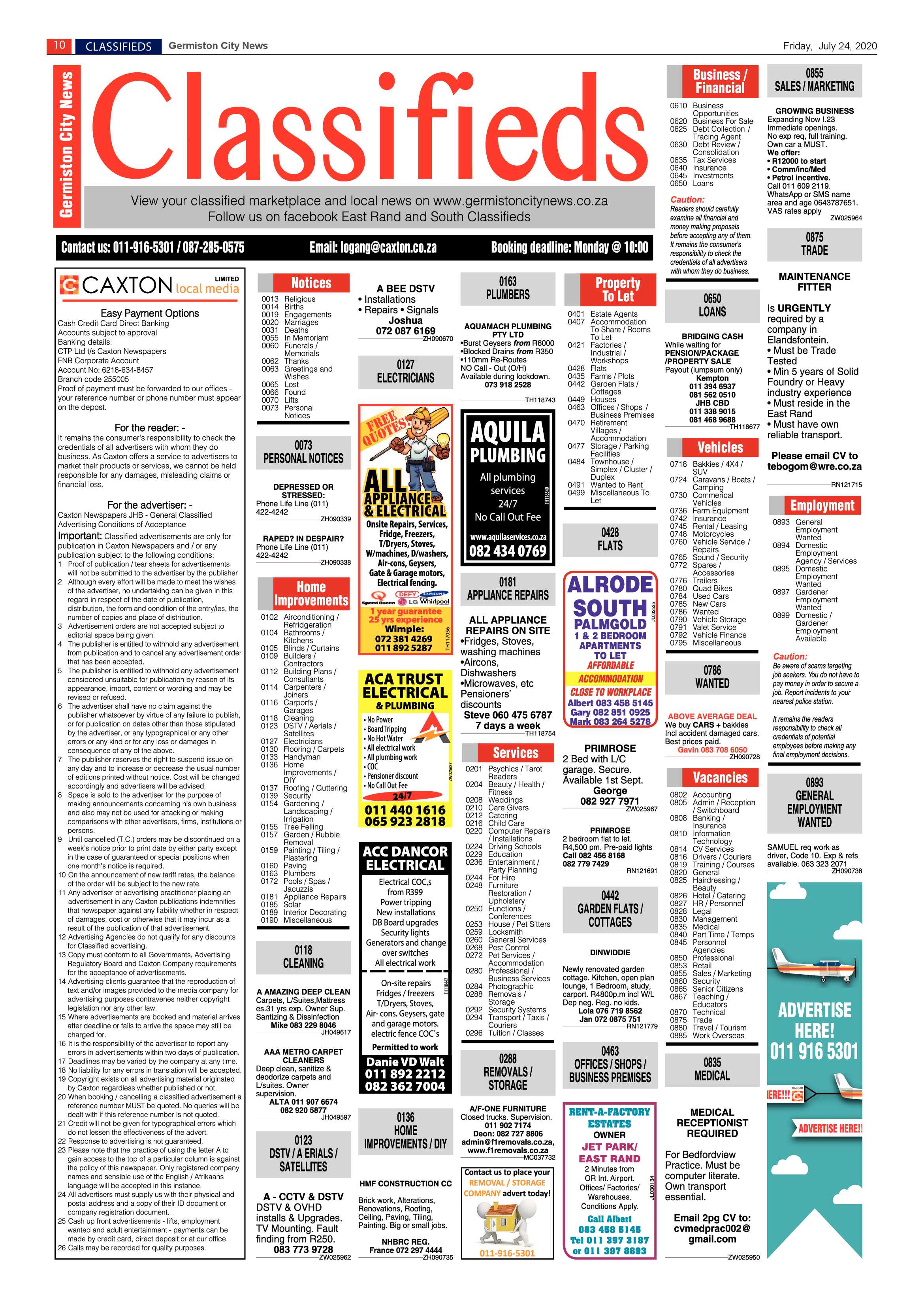 Germiston City News 22 July 2020 page 10