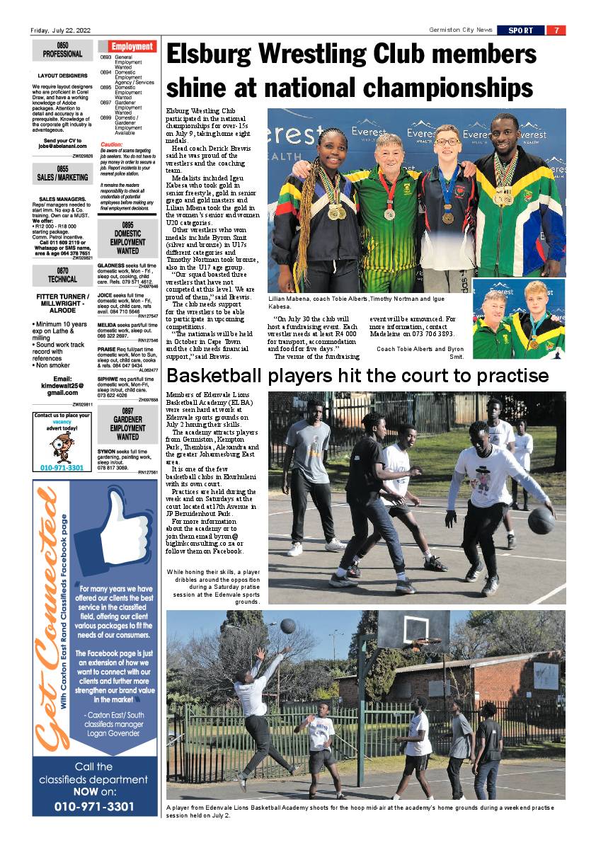 Germiston City News 22 July 2022 page 7