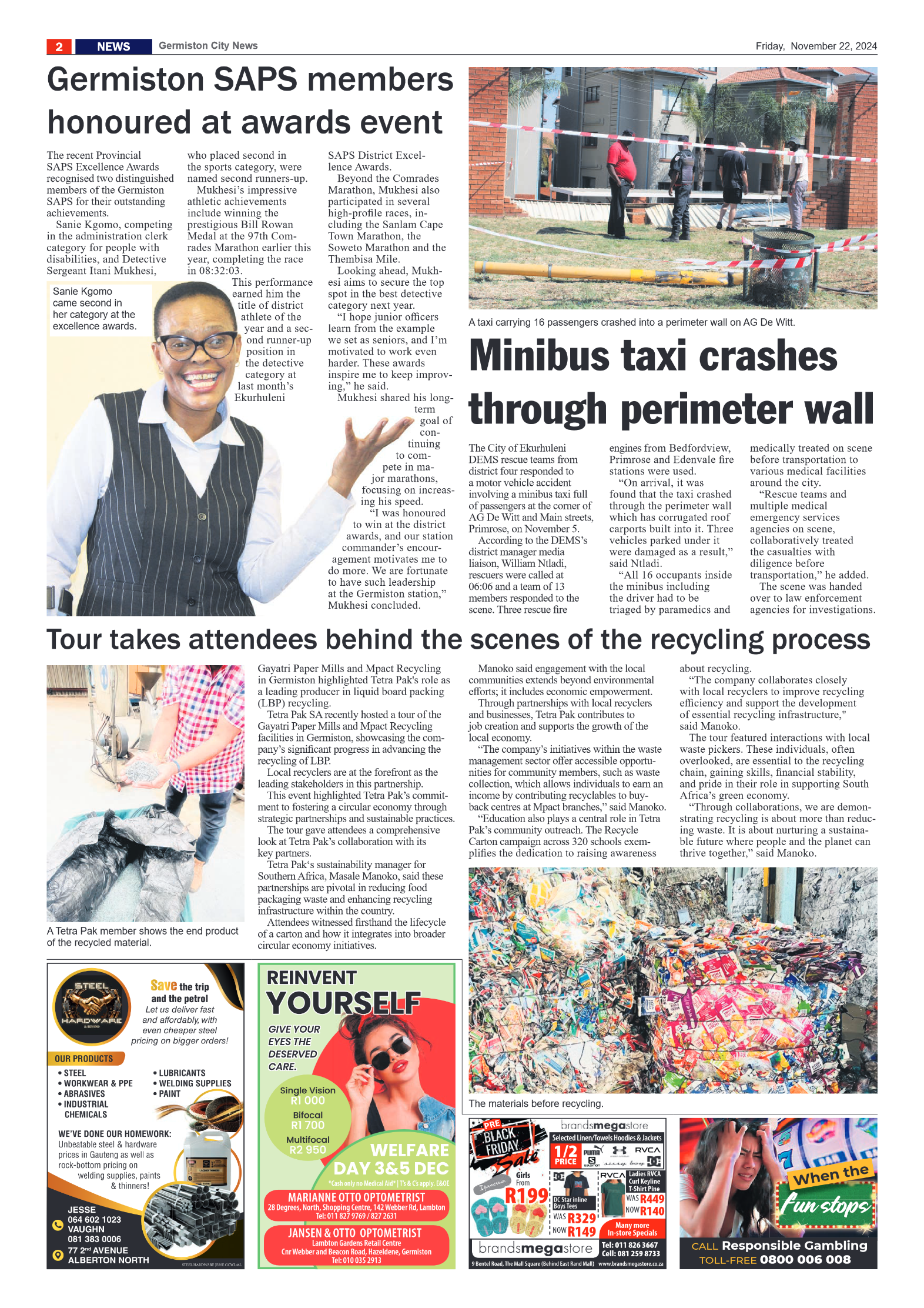 Germiston City News 22 November 2024 page 2