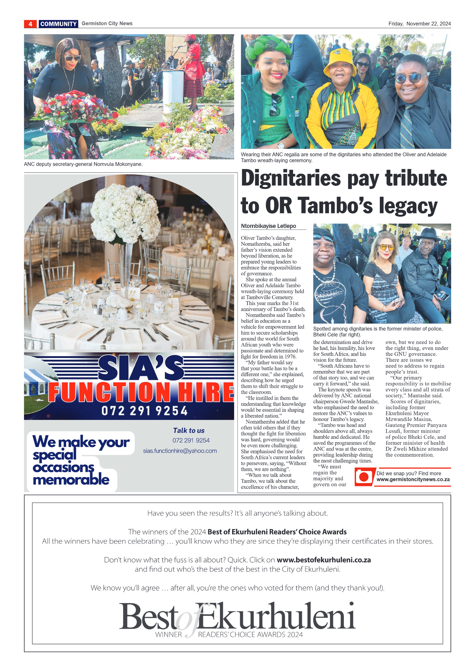 Germiston City News 22 November 2024 page 4