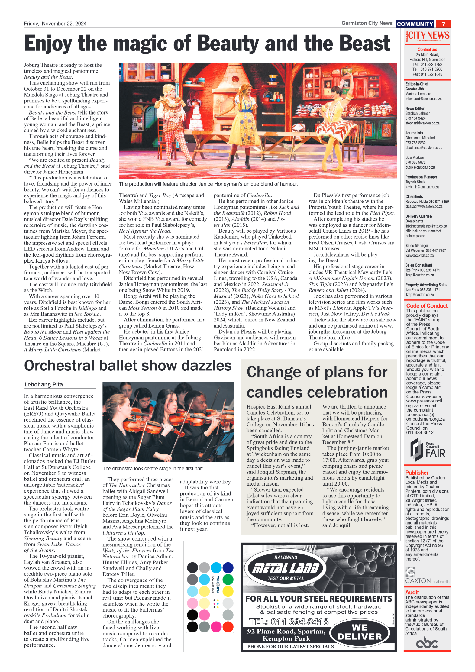 Germiston City News 22 November 2024 page 7