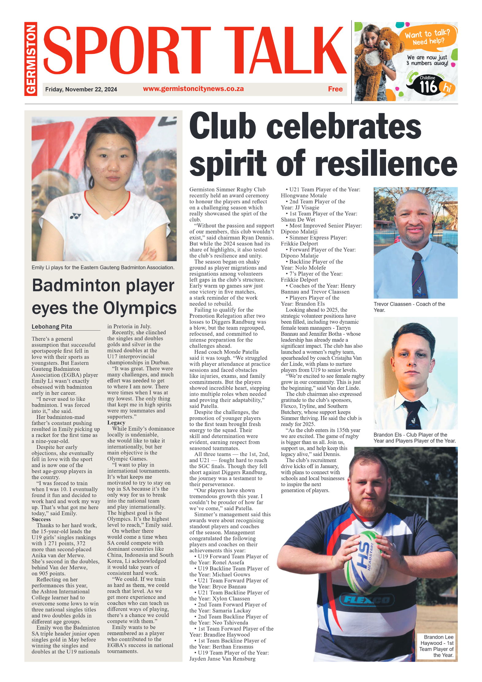 Germiston City News 22 November 2024 page 8