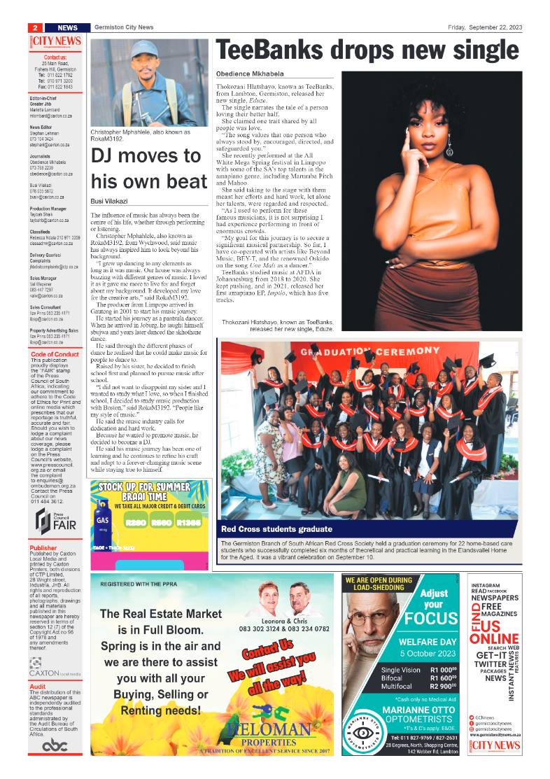 Germiston City News 22 September 2023 page 2
