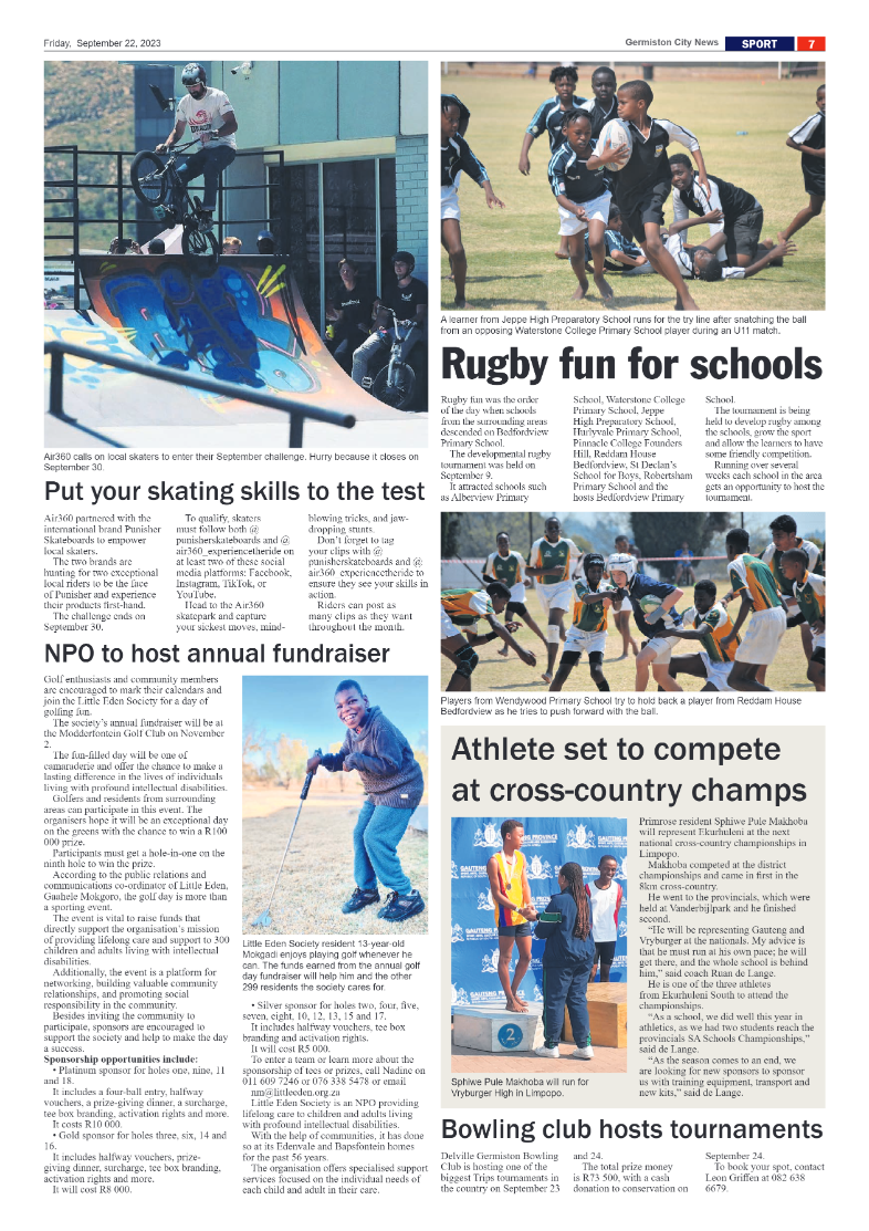 Germiston City News 22 September 2023 page 7