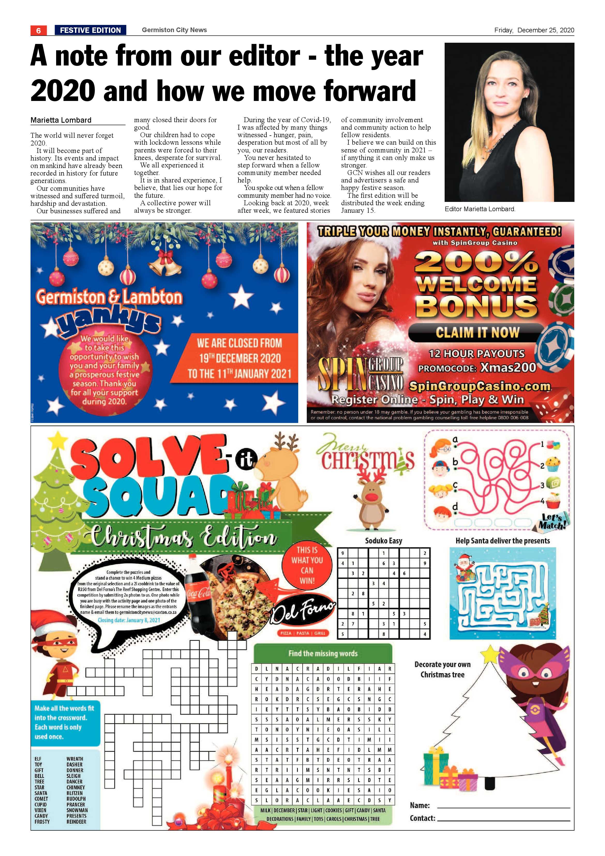 Germiston City News 23 December 2020 page 6