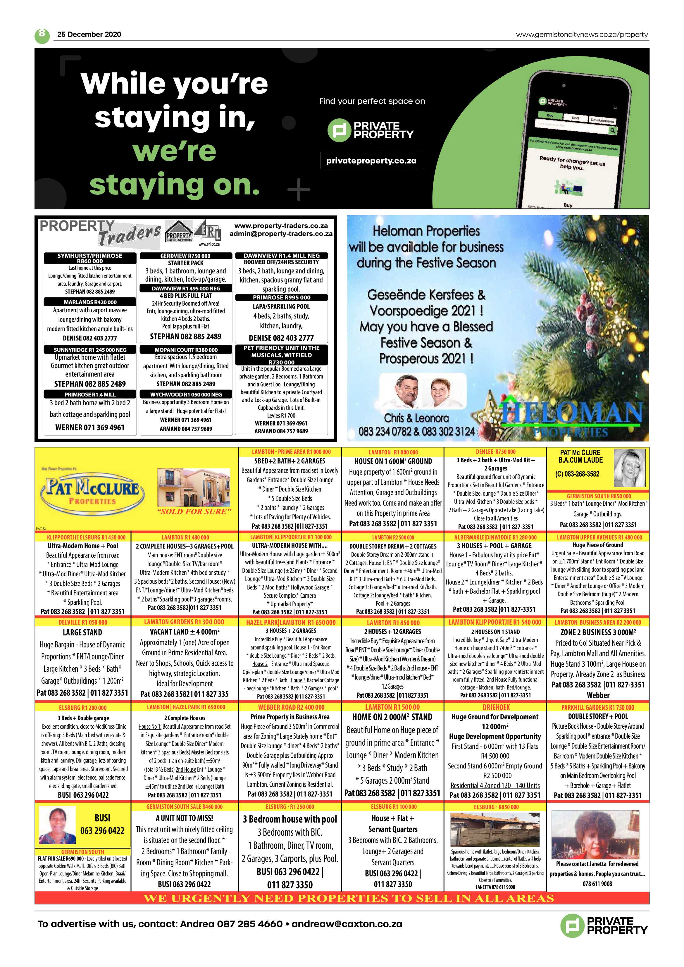 Germiston City News 23 December 2020 page 8