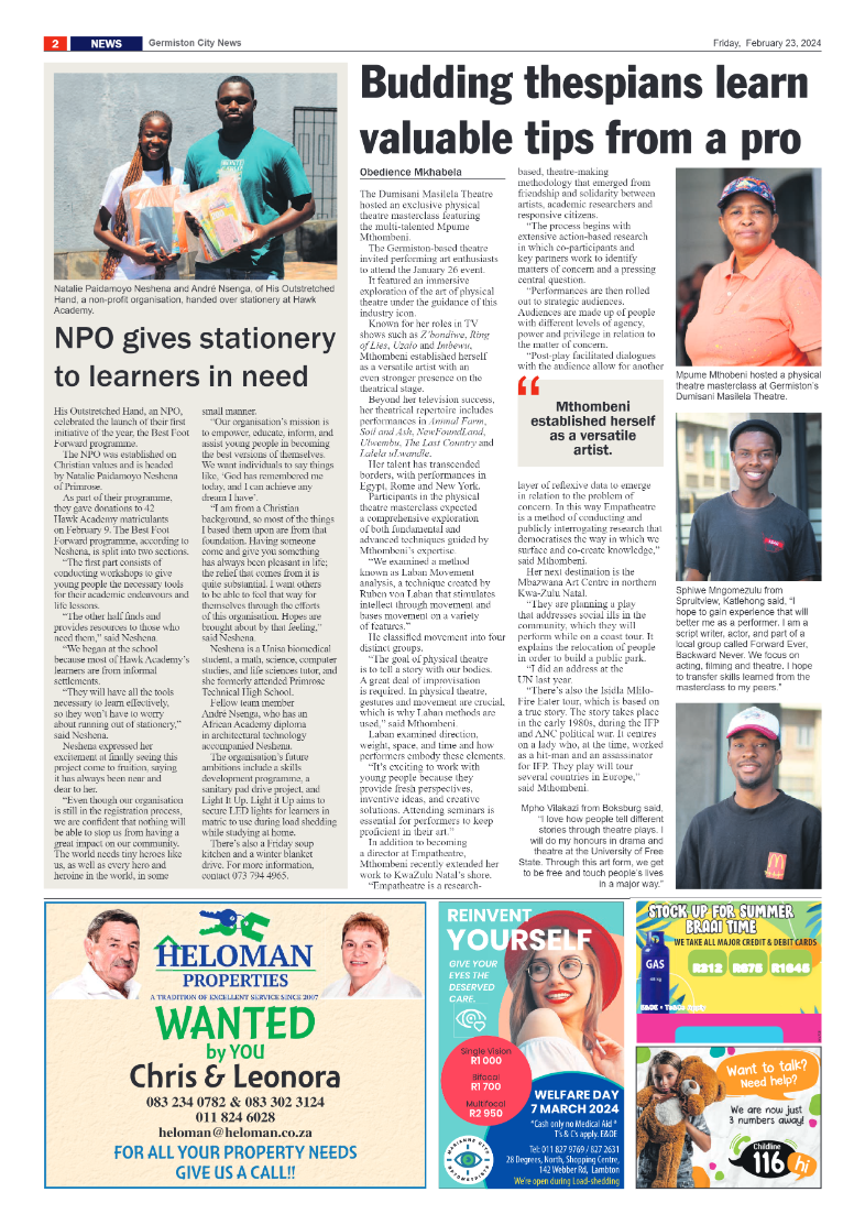 Germiston City News 23 February 2024 page 2