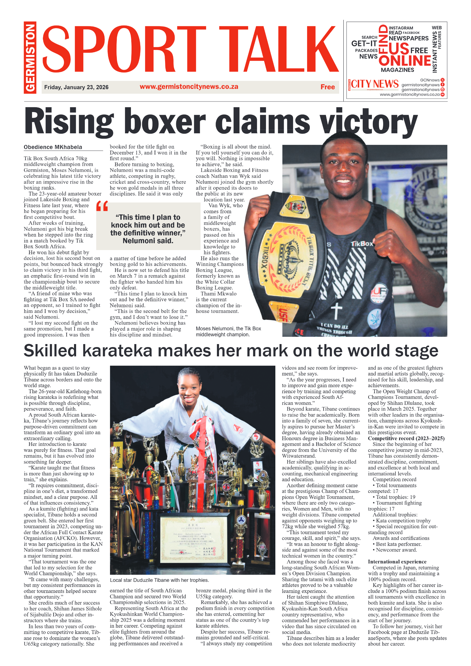 Germiston City News 23 January 2026 page 8