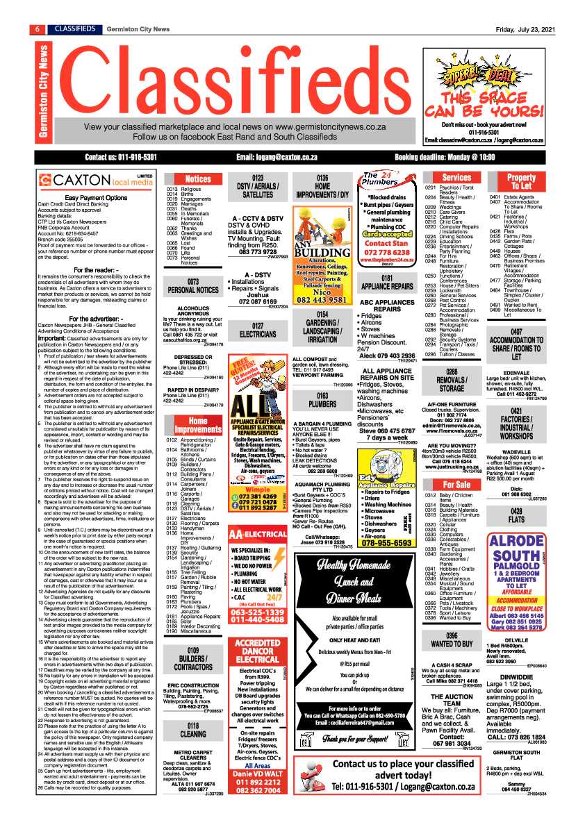 Germiston City News 23 July 2021 page 6