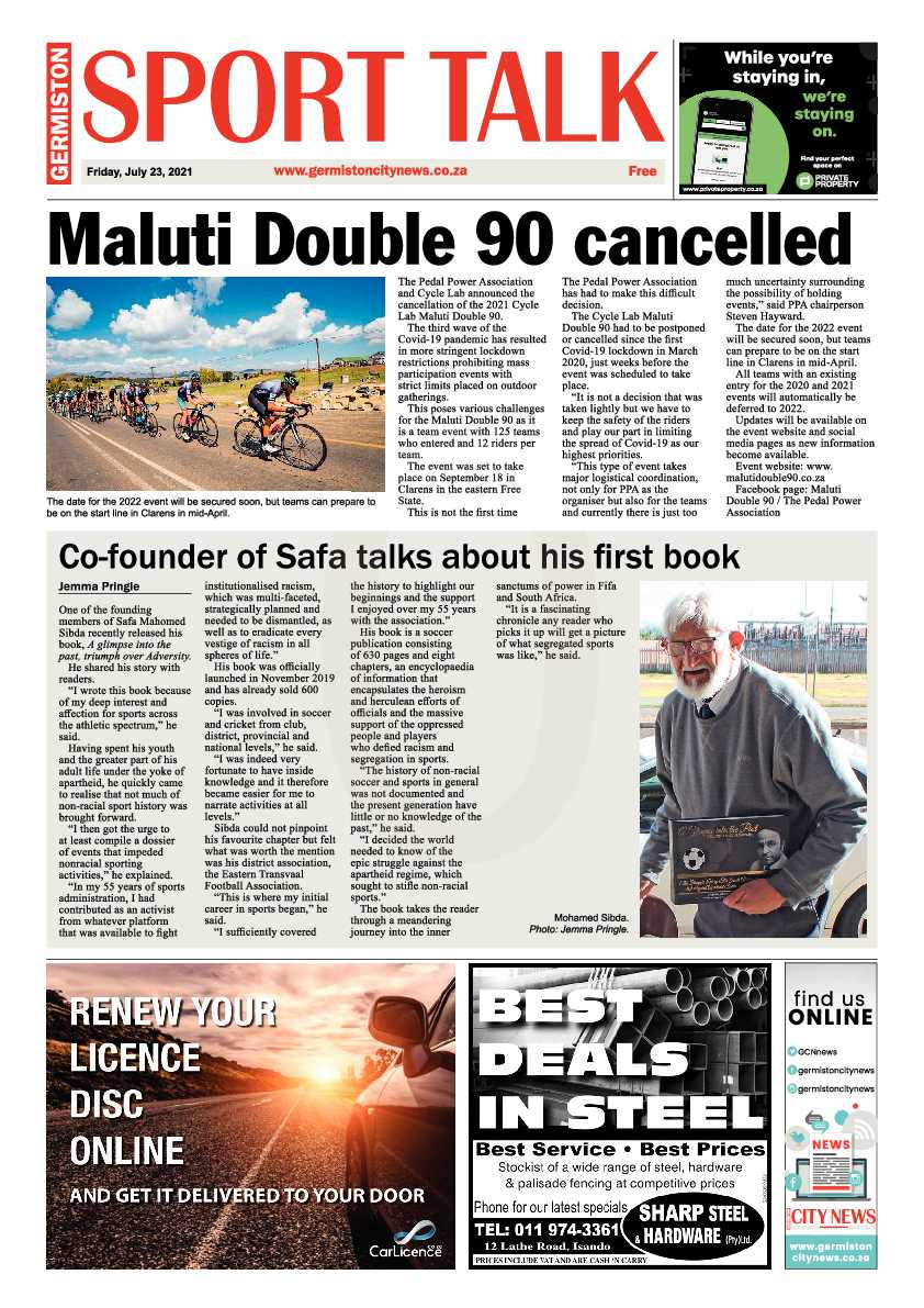 Germiston City News 23 July 2021 page 8