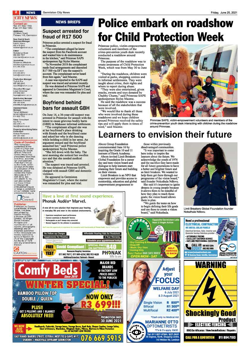 Germiston City News 25 June 2021 page 2