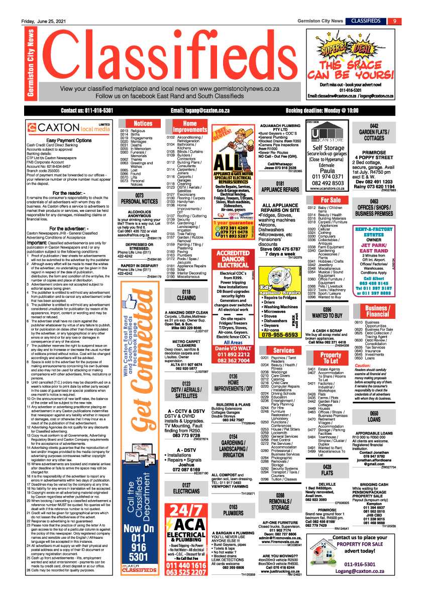 Germiston City News 25 June 2021 page 9