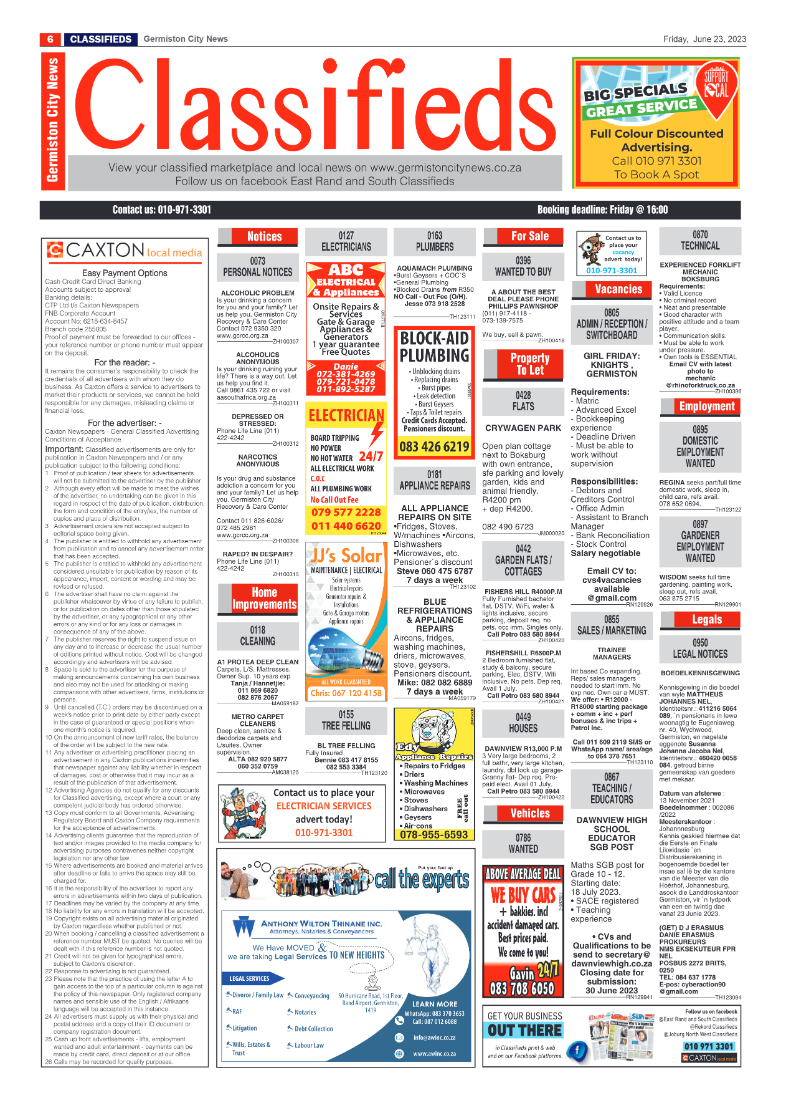 Germiston City News 23 June 2023 page 6