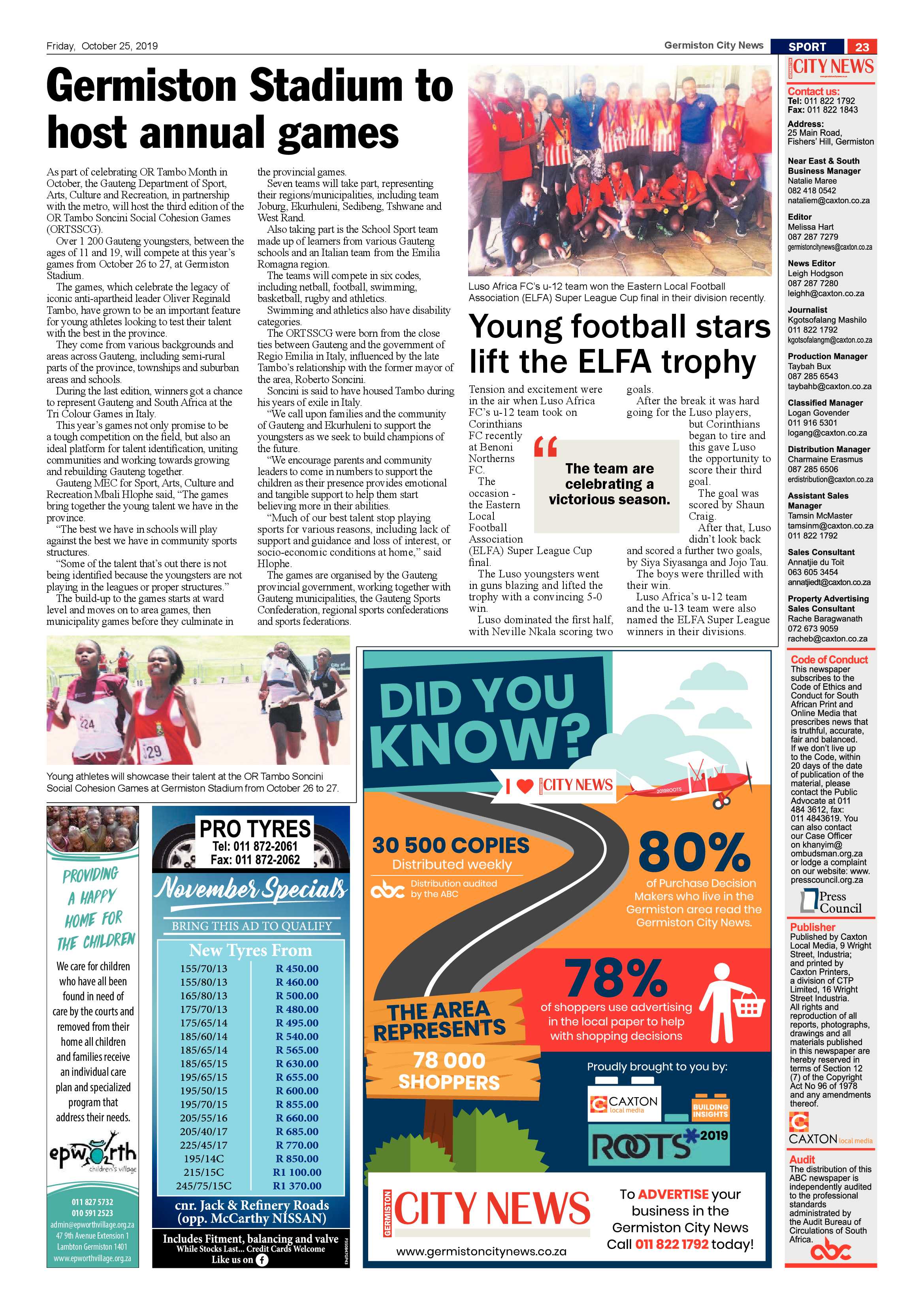 Germiston City News 23 October 2019 page 23