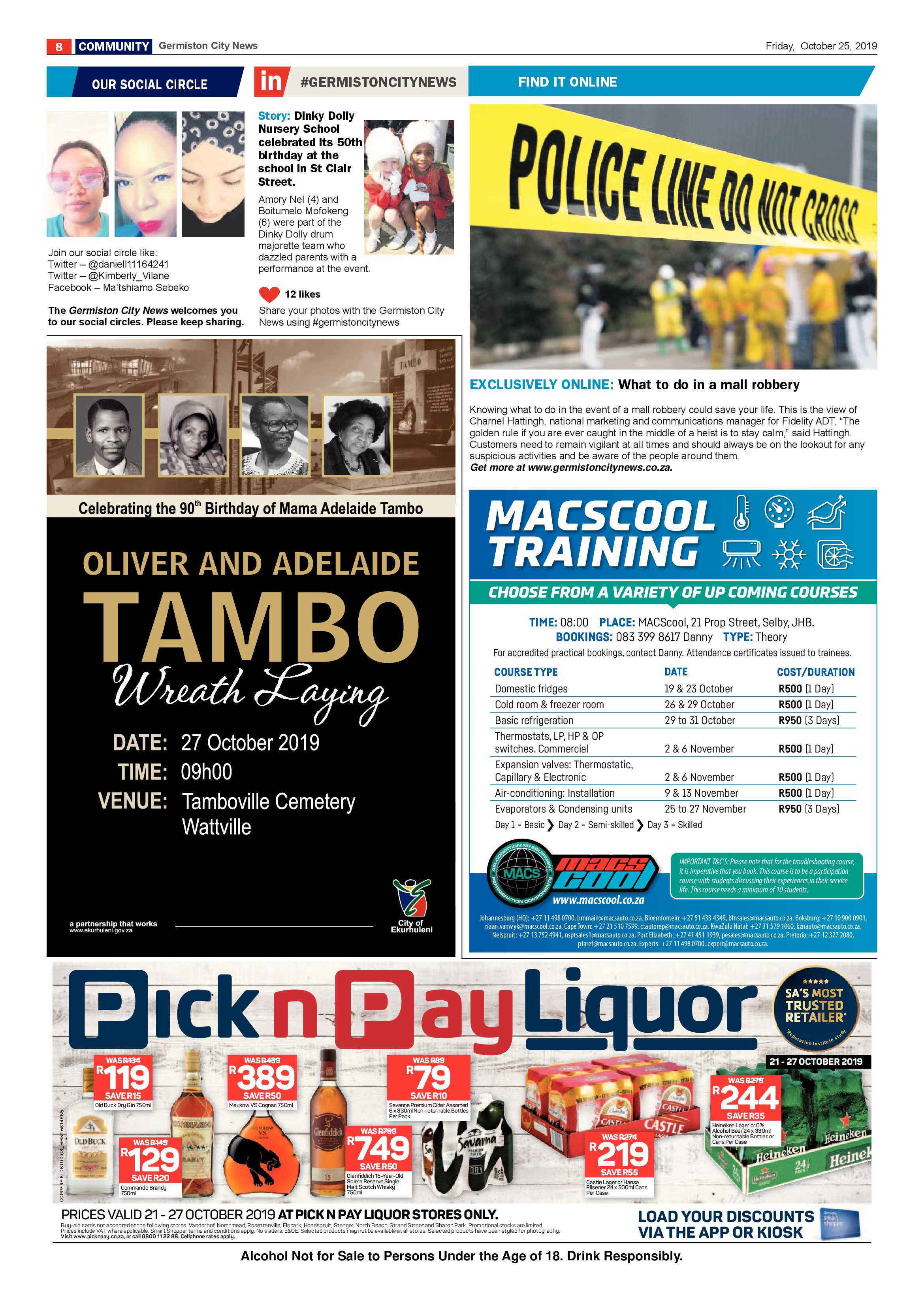 Germiston City News 23 October 2019 page 8