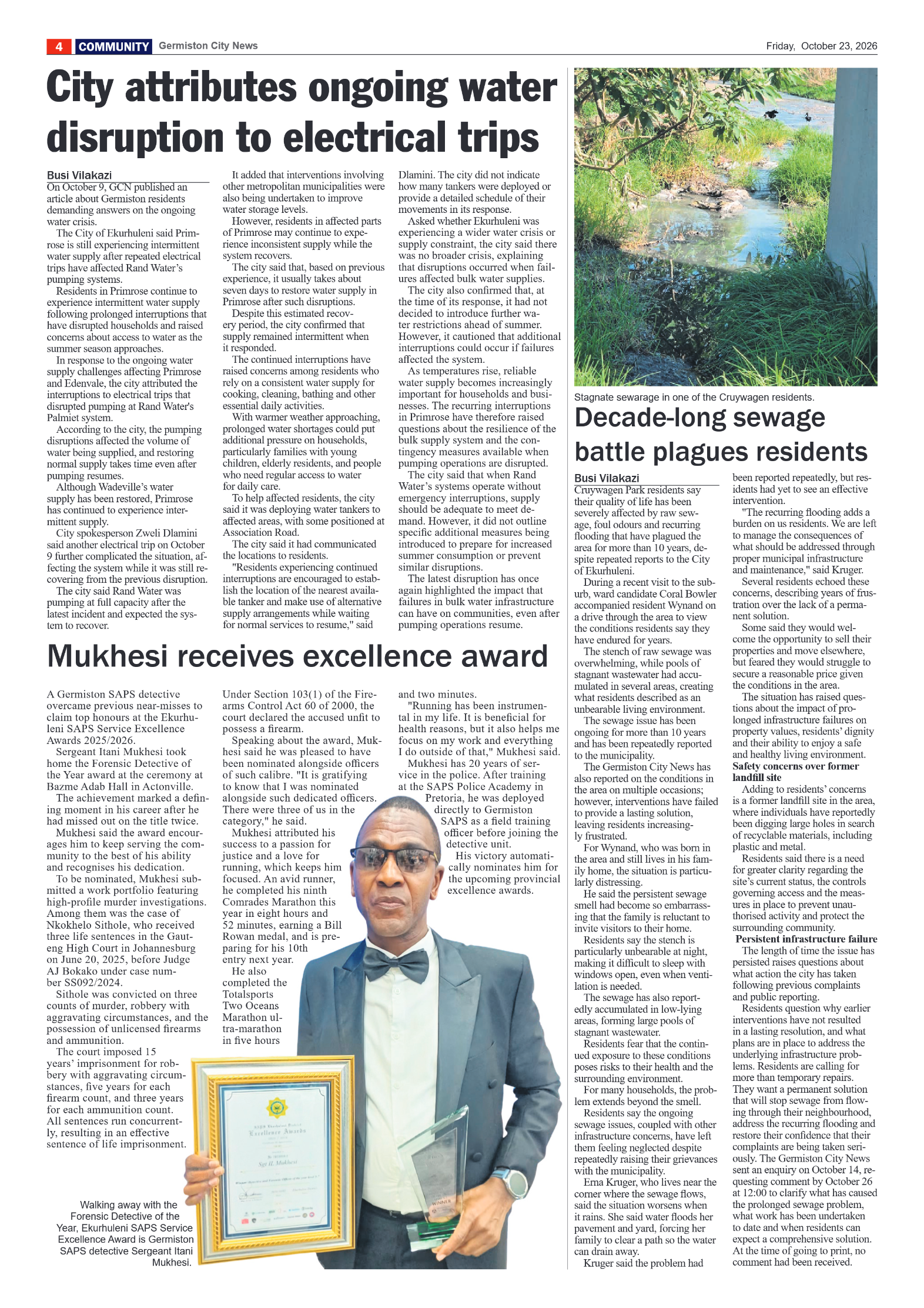 Germiston City News 23 October 2026 page 4