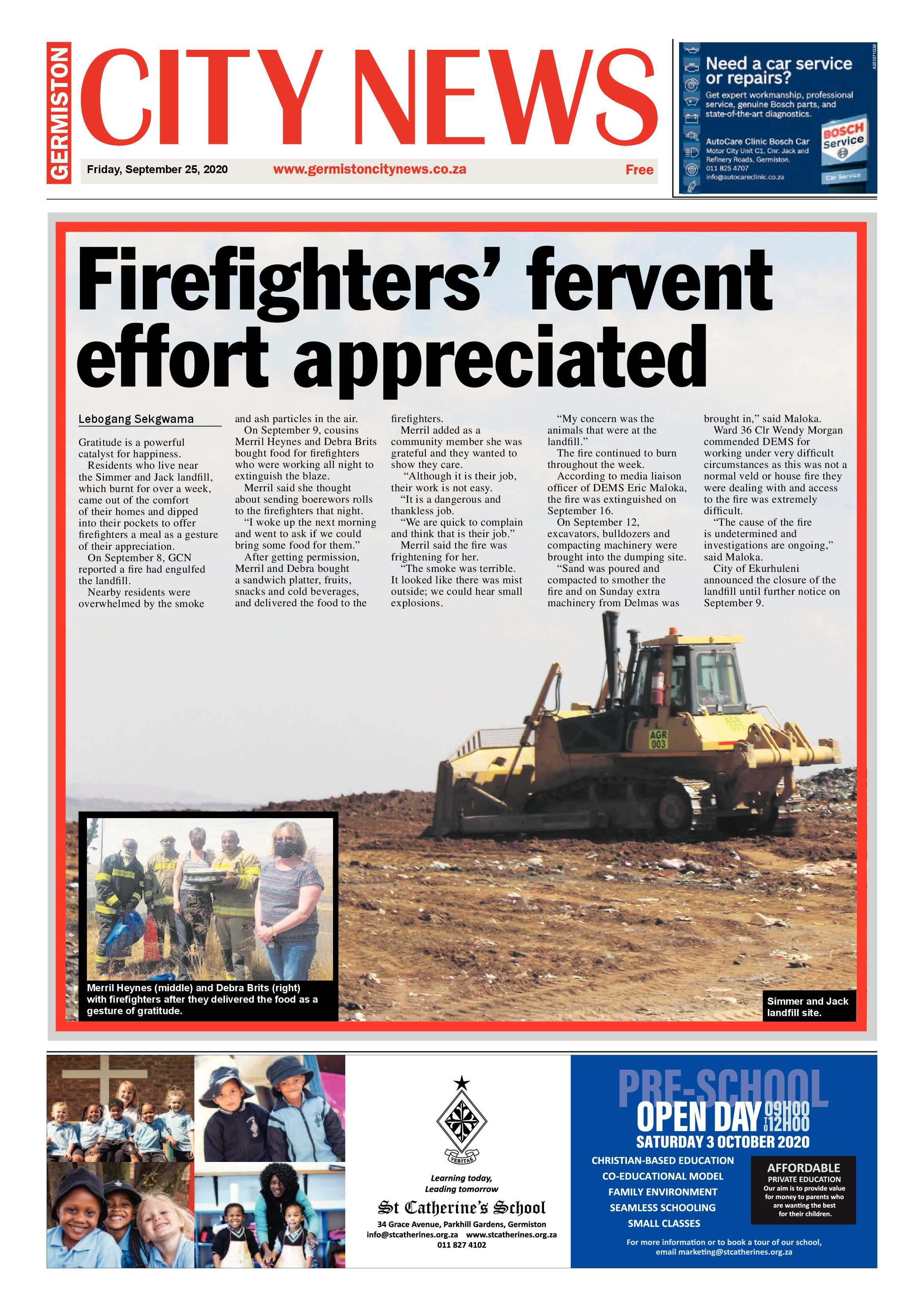 Germiston City News 23 September 2020 page 1