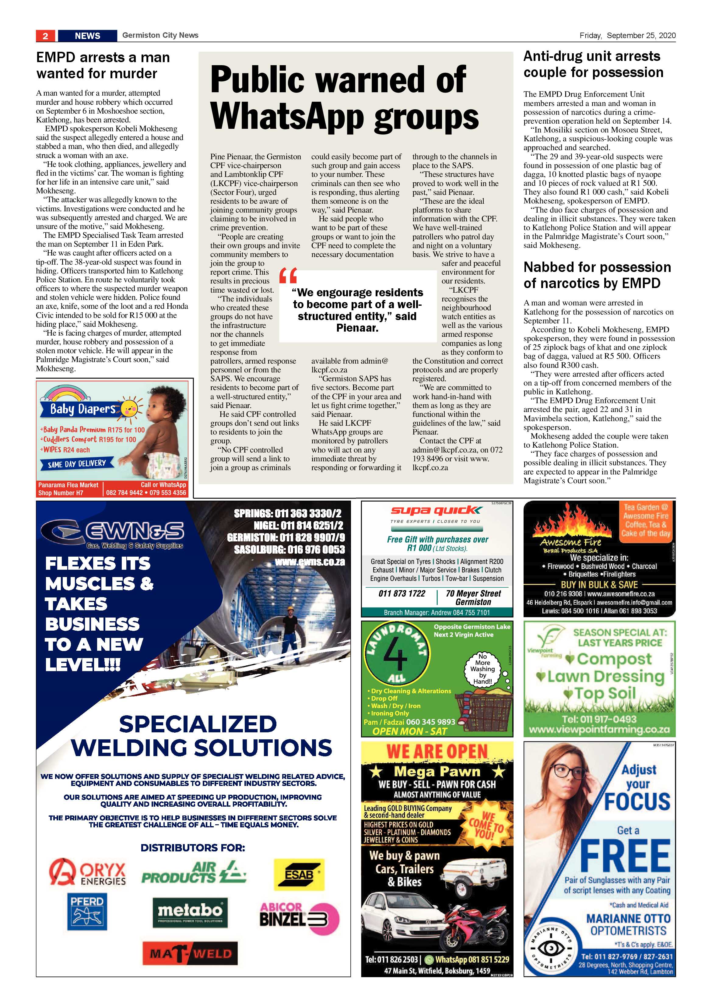 Germiston City News 23 September 2020 page 2