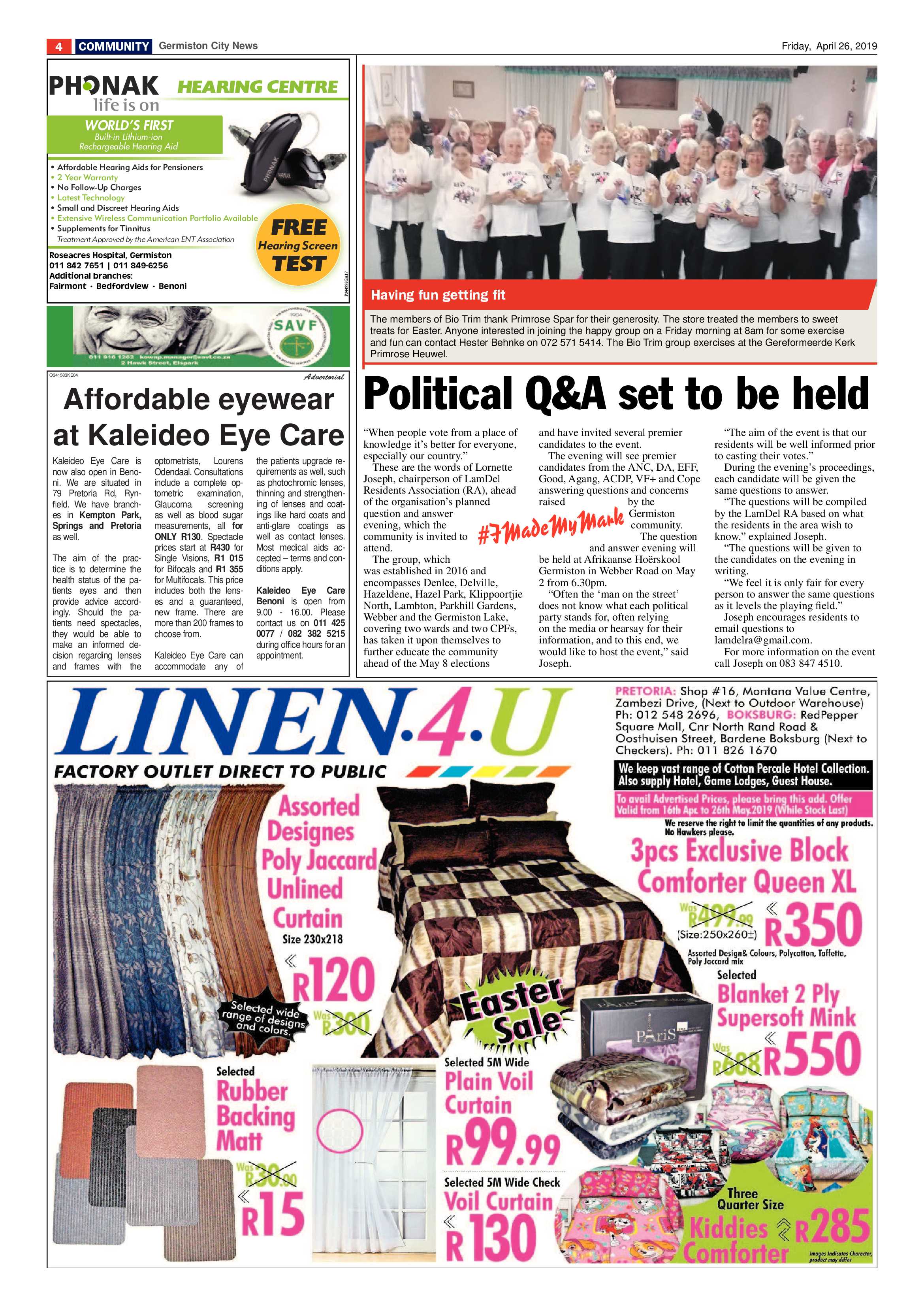 Germiston City News 24 April 2019 page 4
