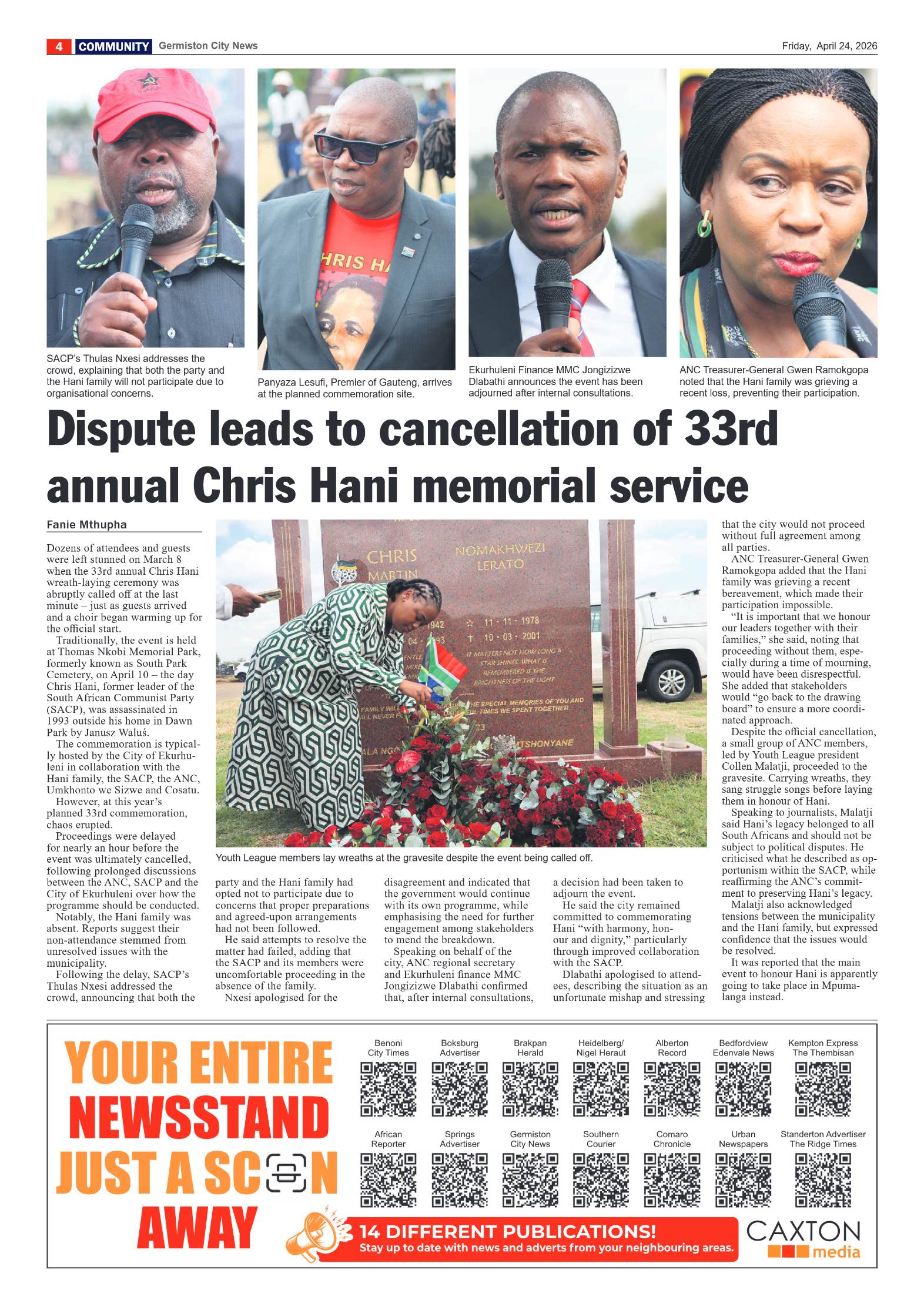 Germiston City News 24 April 2026 page 4
