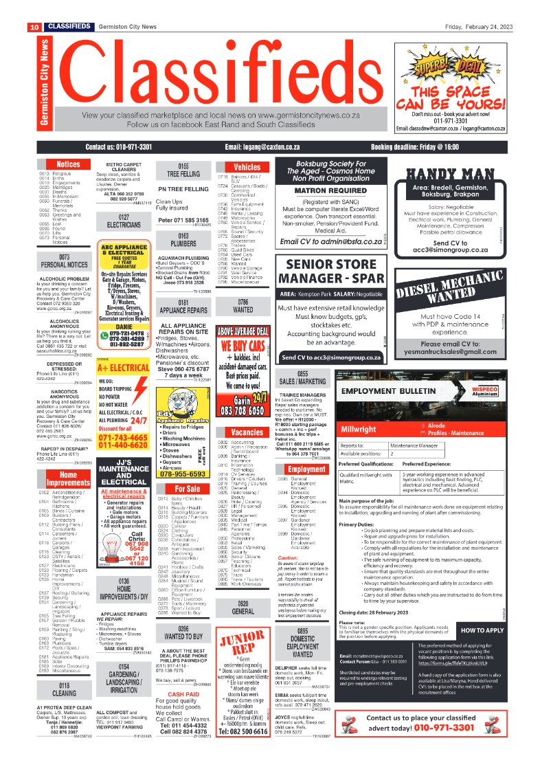 Germiston City News 24 February 2023 page 10