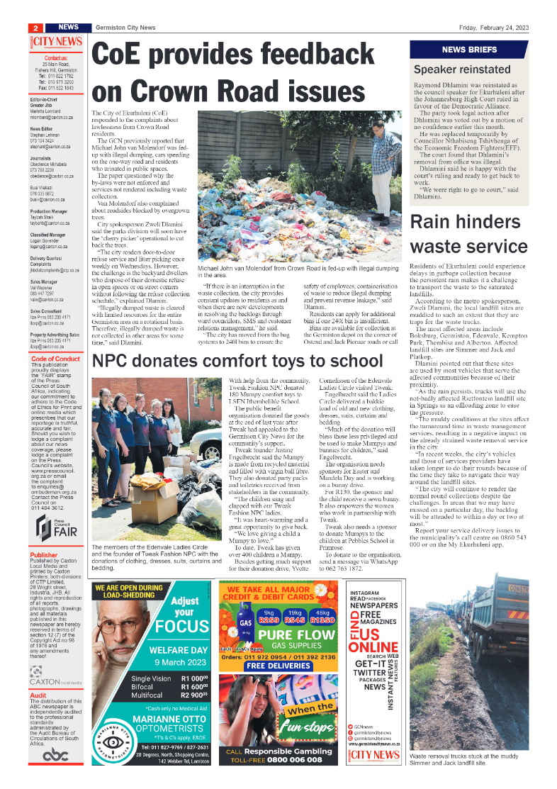 Germiston City News 24 February 2023 page 2