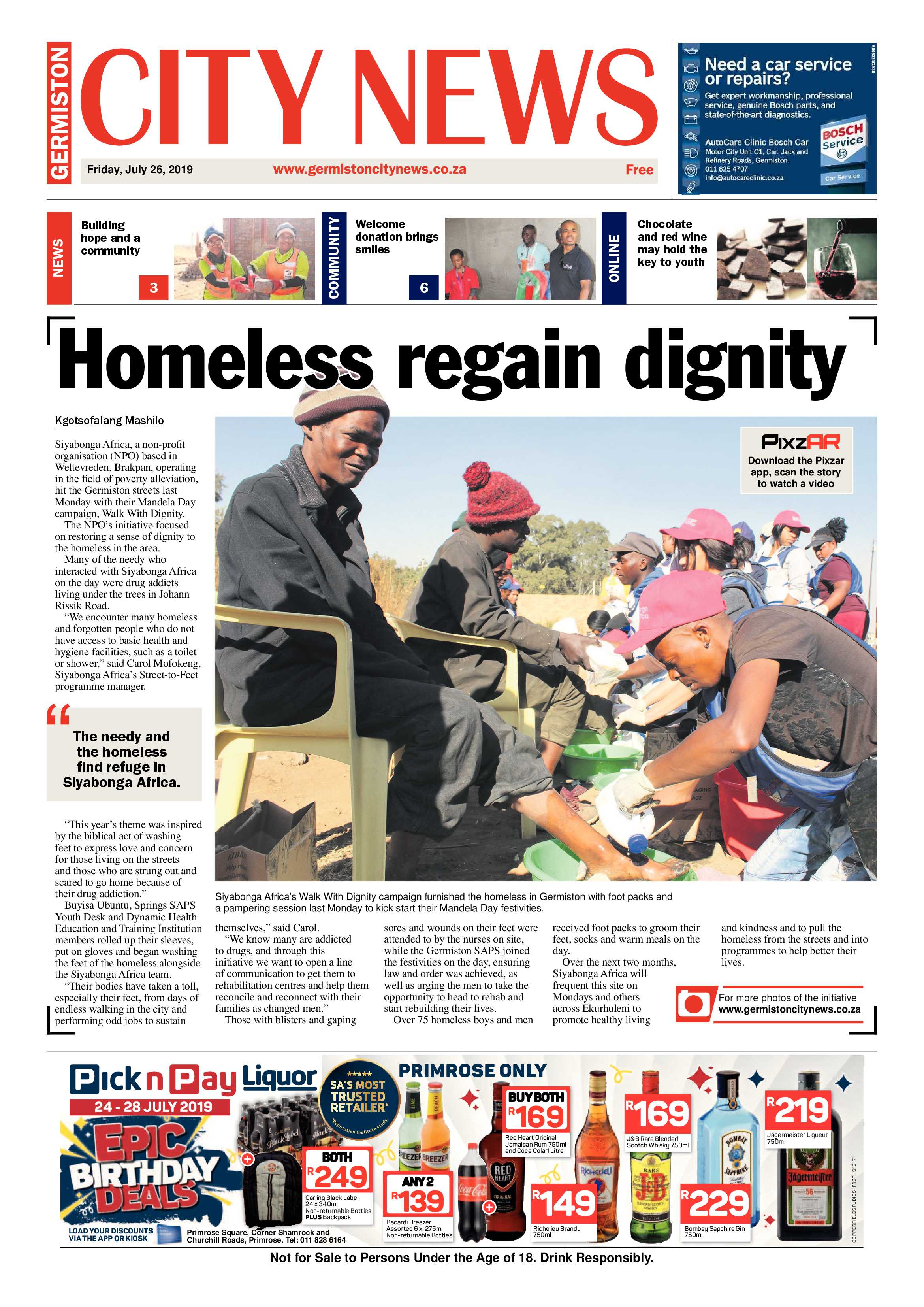 Germiston City News 24 July 2019 page 1