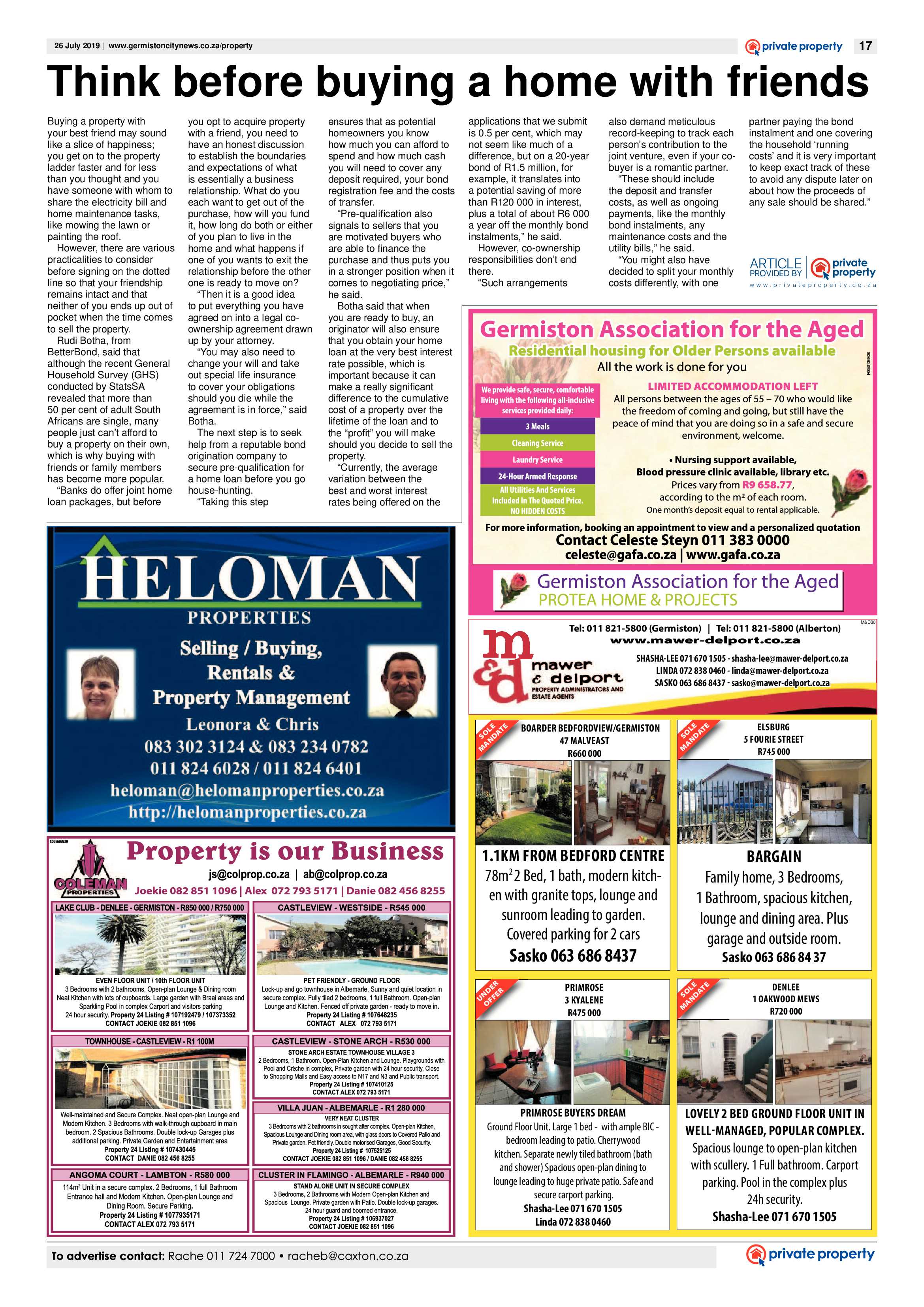 Germiston City News 24 July 2019 page 17