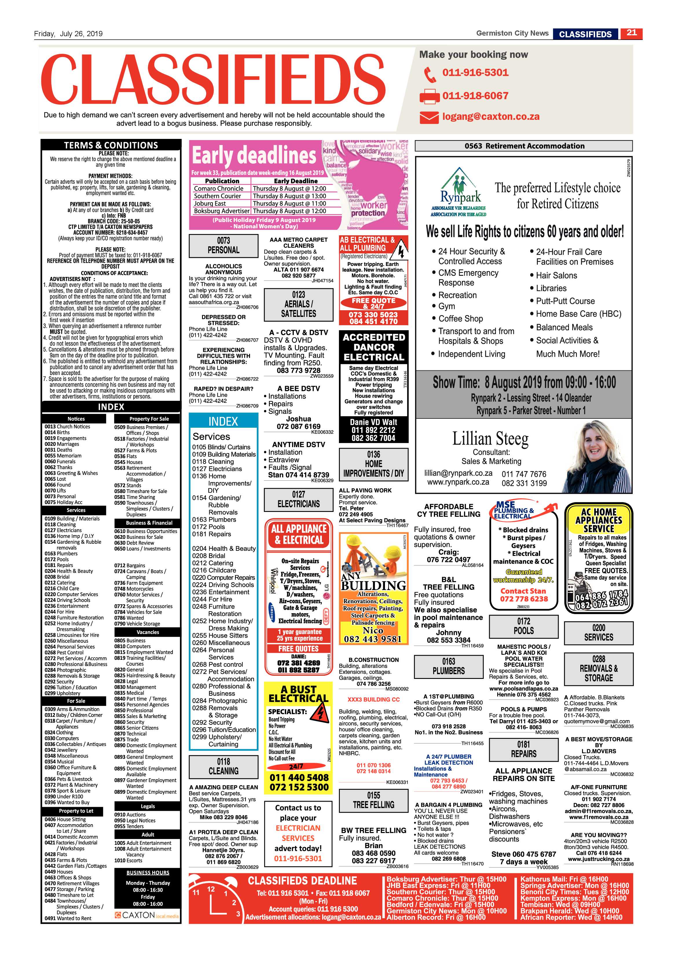 Germiston City News 24 July 2019 page 21