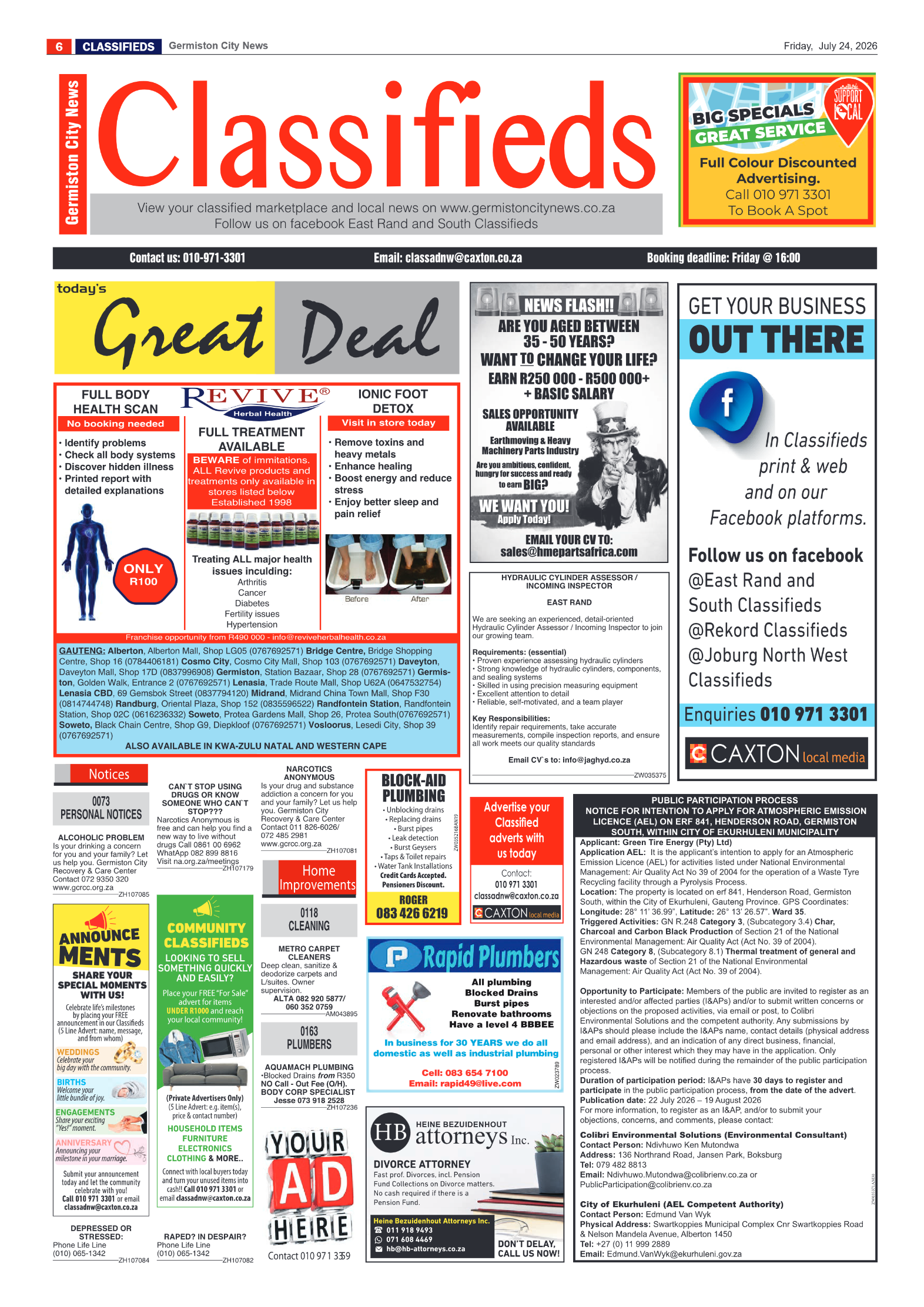 Germiston City News 24 July 2026 page 6