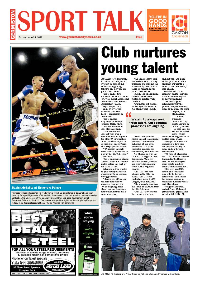 Germiston City News 24 June 2022 page 12