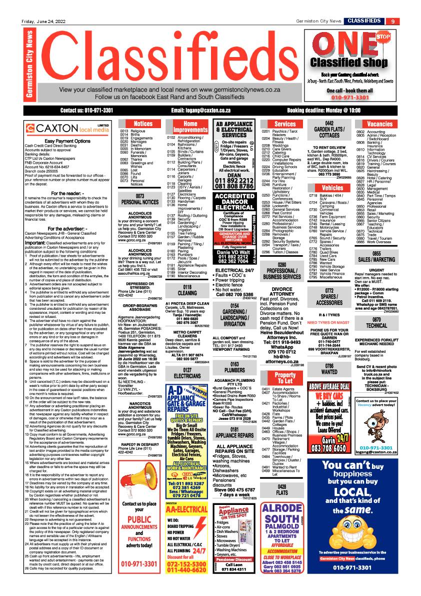 Germiston City News 24 June 2022 page 9