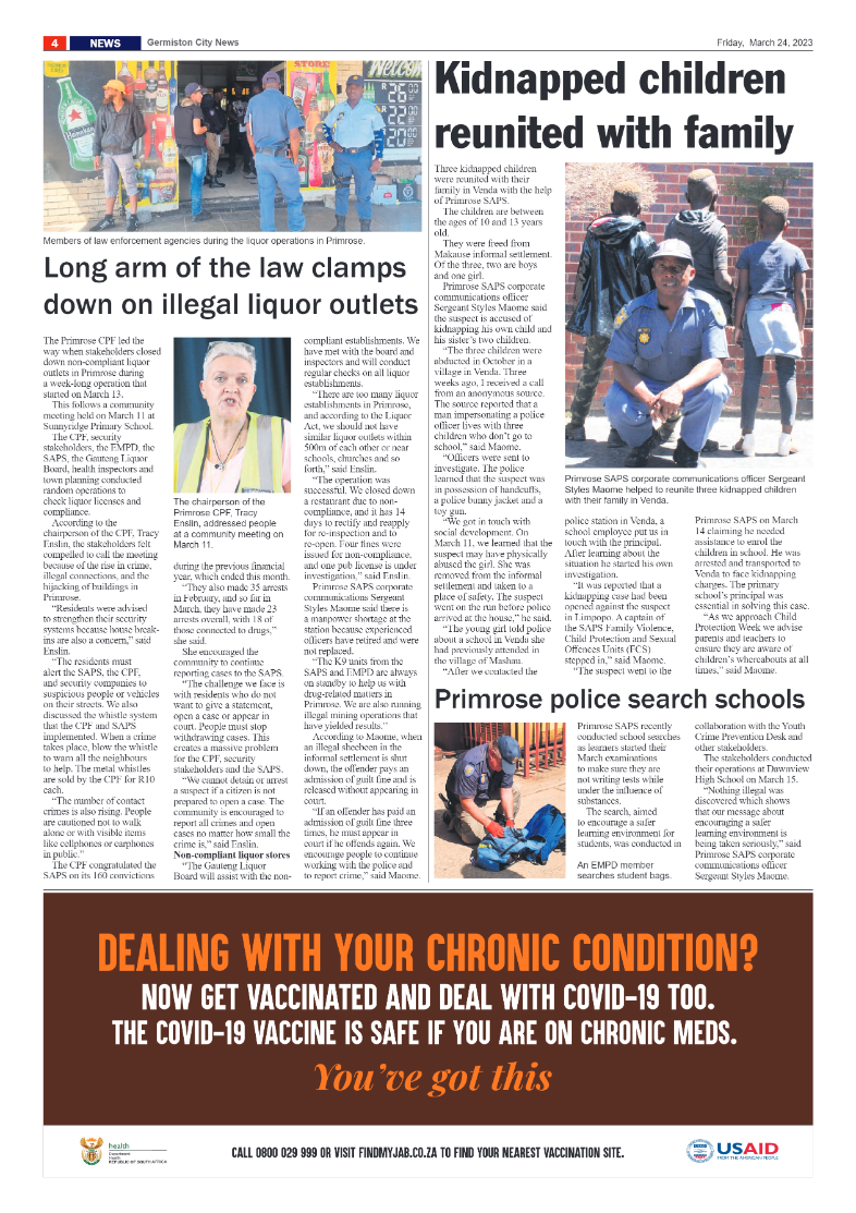 Germiston City News 24 March 2023 page 4