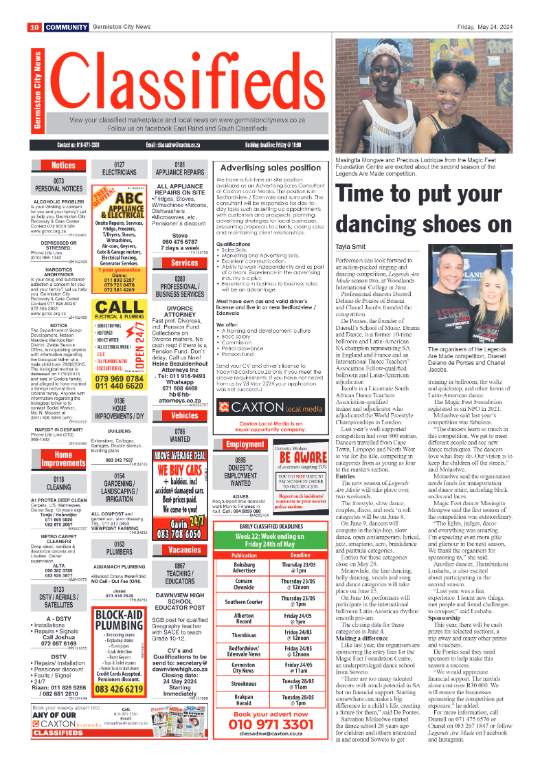 Germiston City News 24 May 2024 page 10