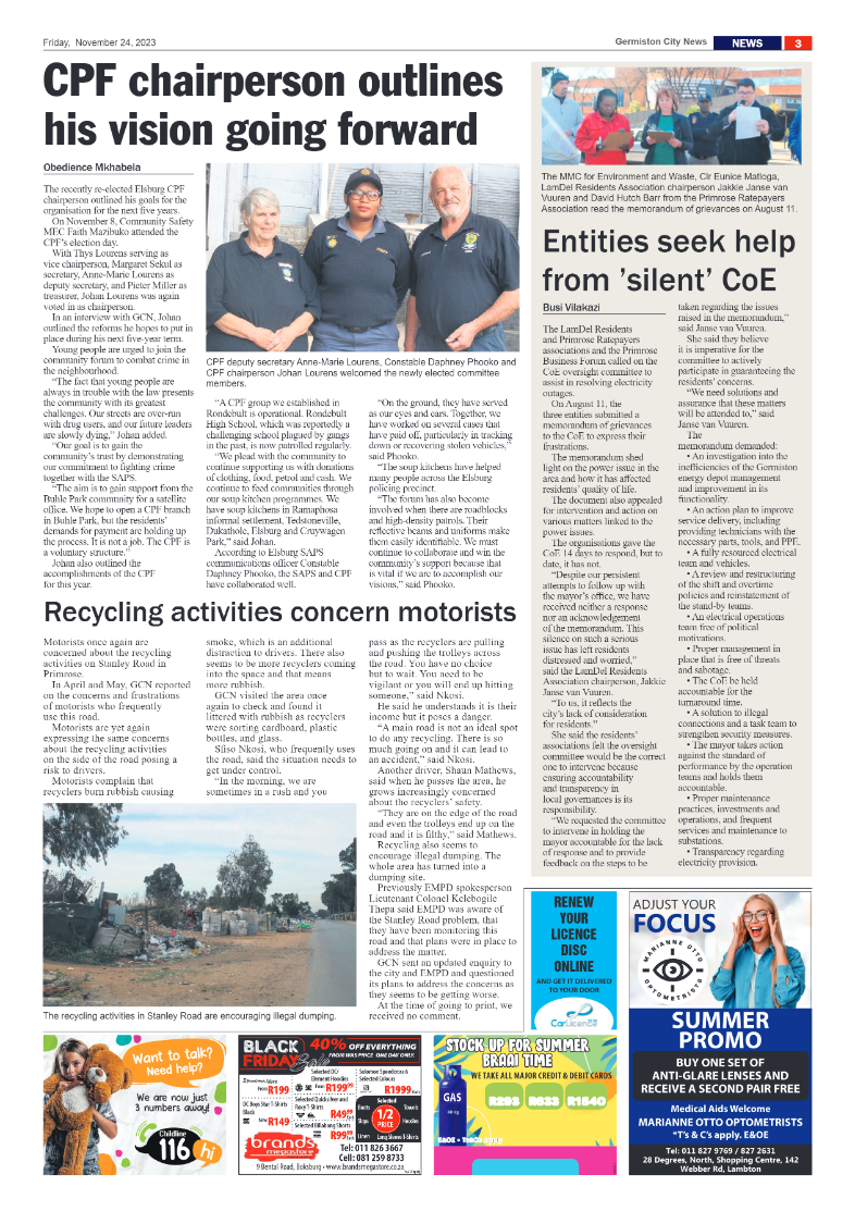 Germiston City News 24 November 2023 page 3