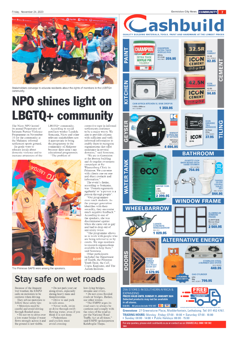 Germiston City News 24 November 2023 page 7
