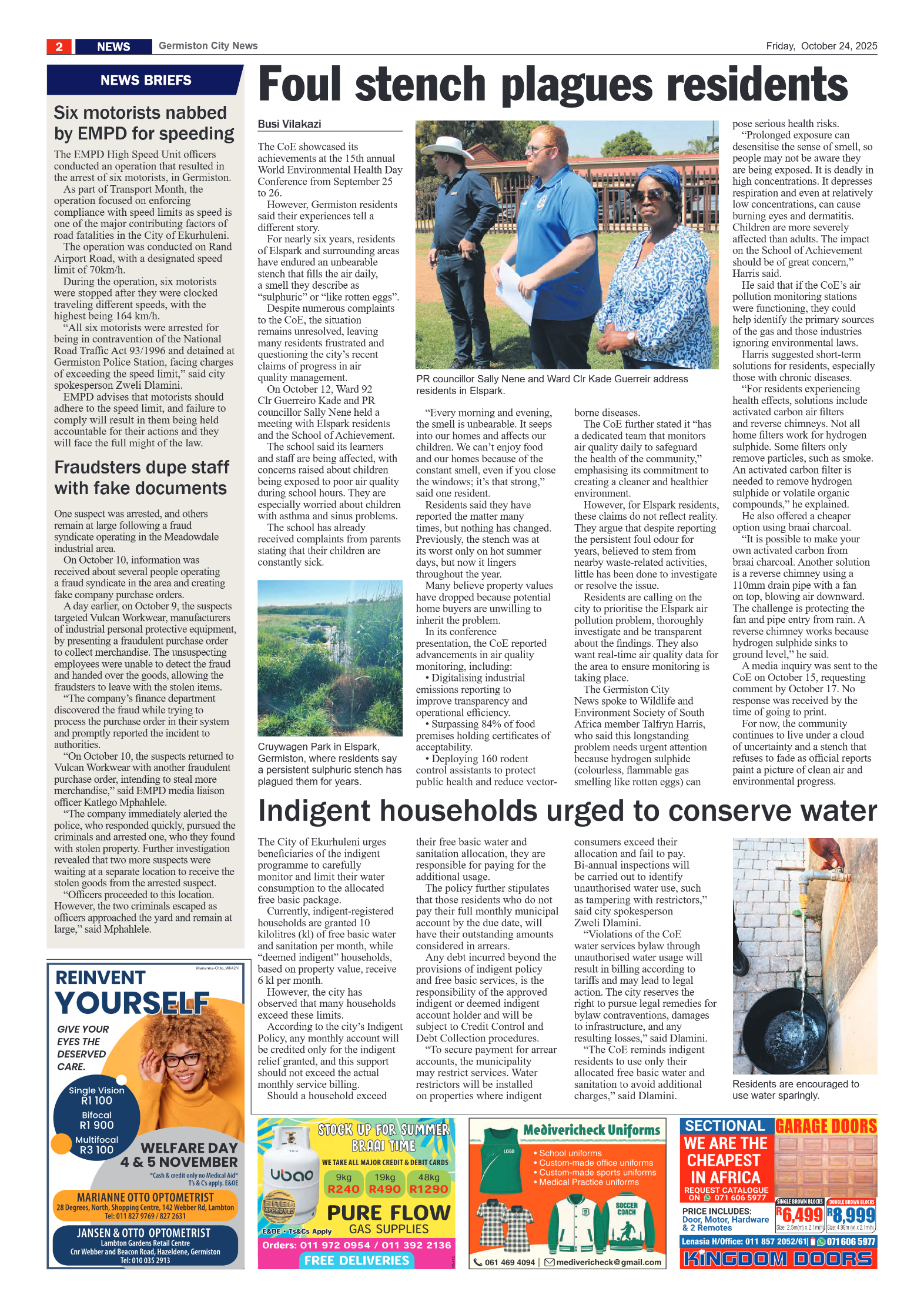 Germiston City News 24 October 2025 page 2