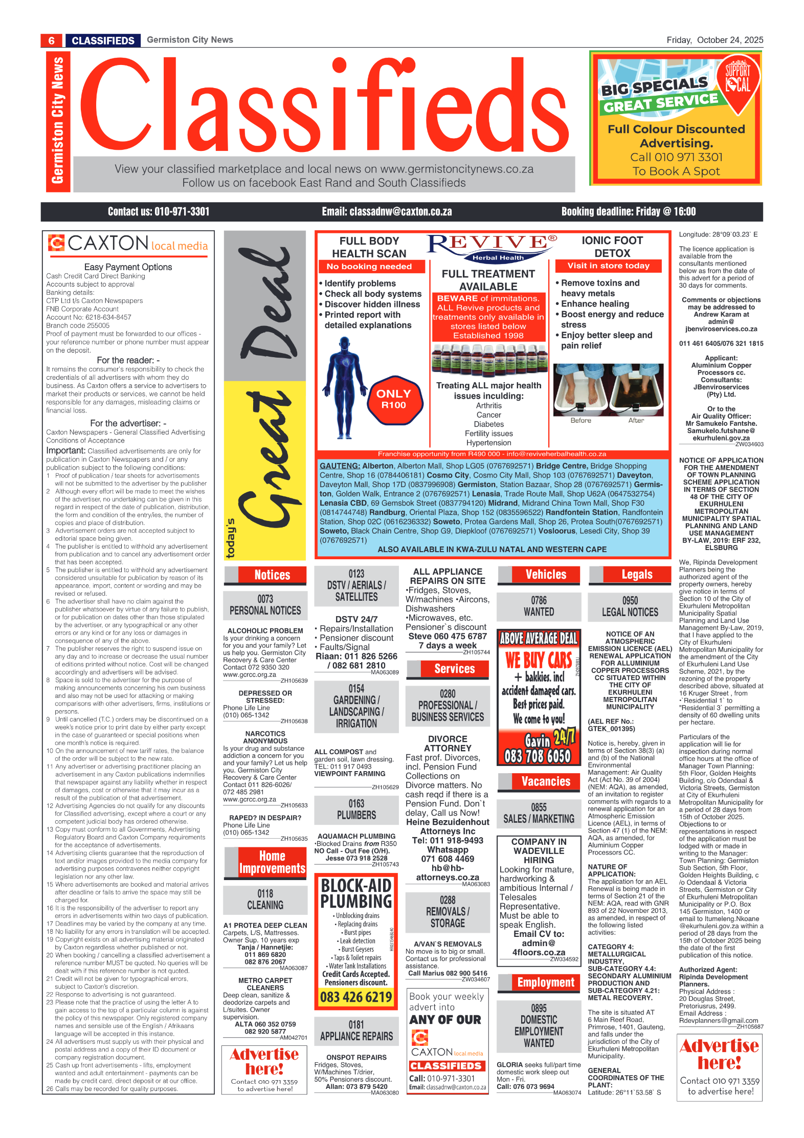 Germiston City News 24 October 2025 page 6