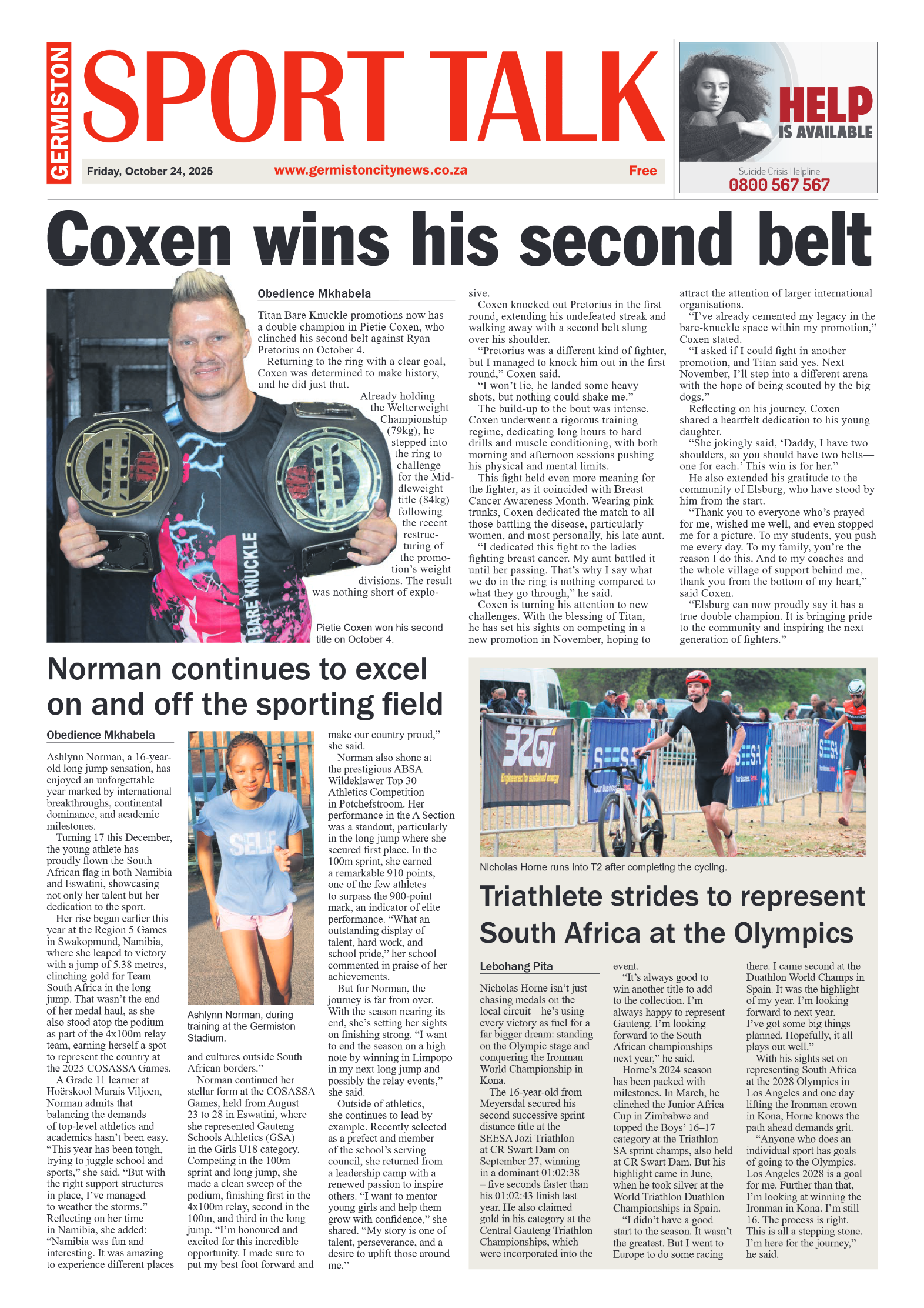 Germiston City News 24 October 2025 page 8